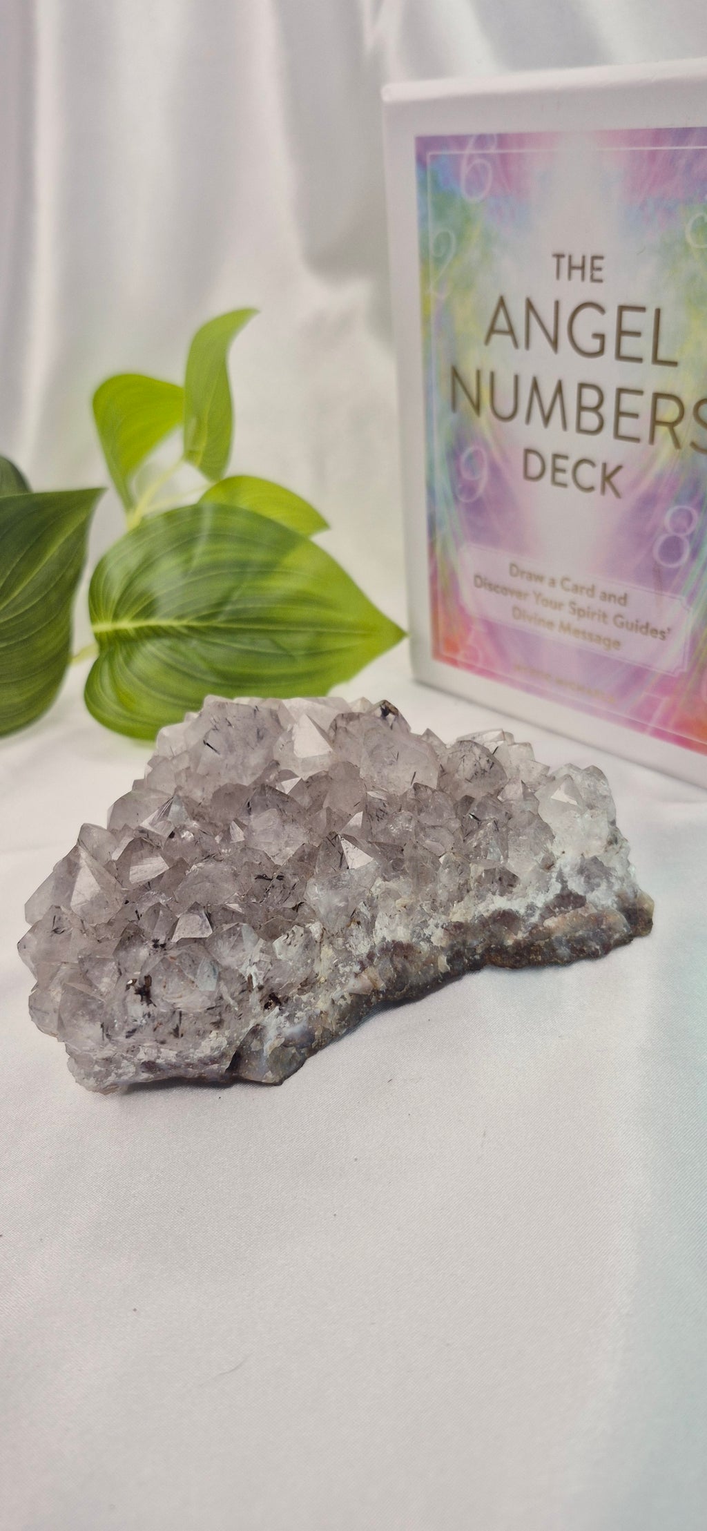 Goethite in Quartz Specimen Cluster specimen with Tourmaline Inclusions