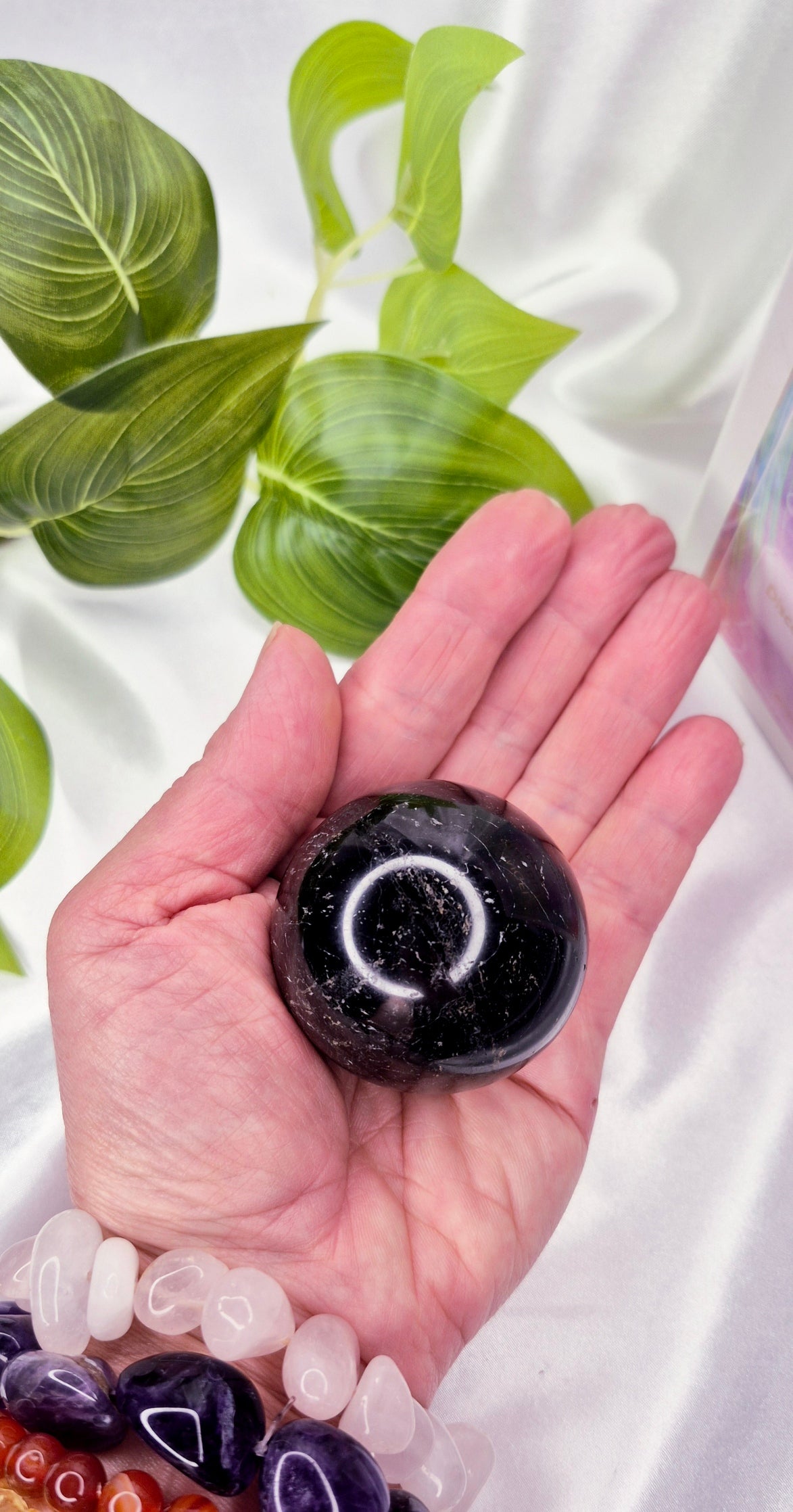 Black Tourmaline Sphere #B