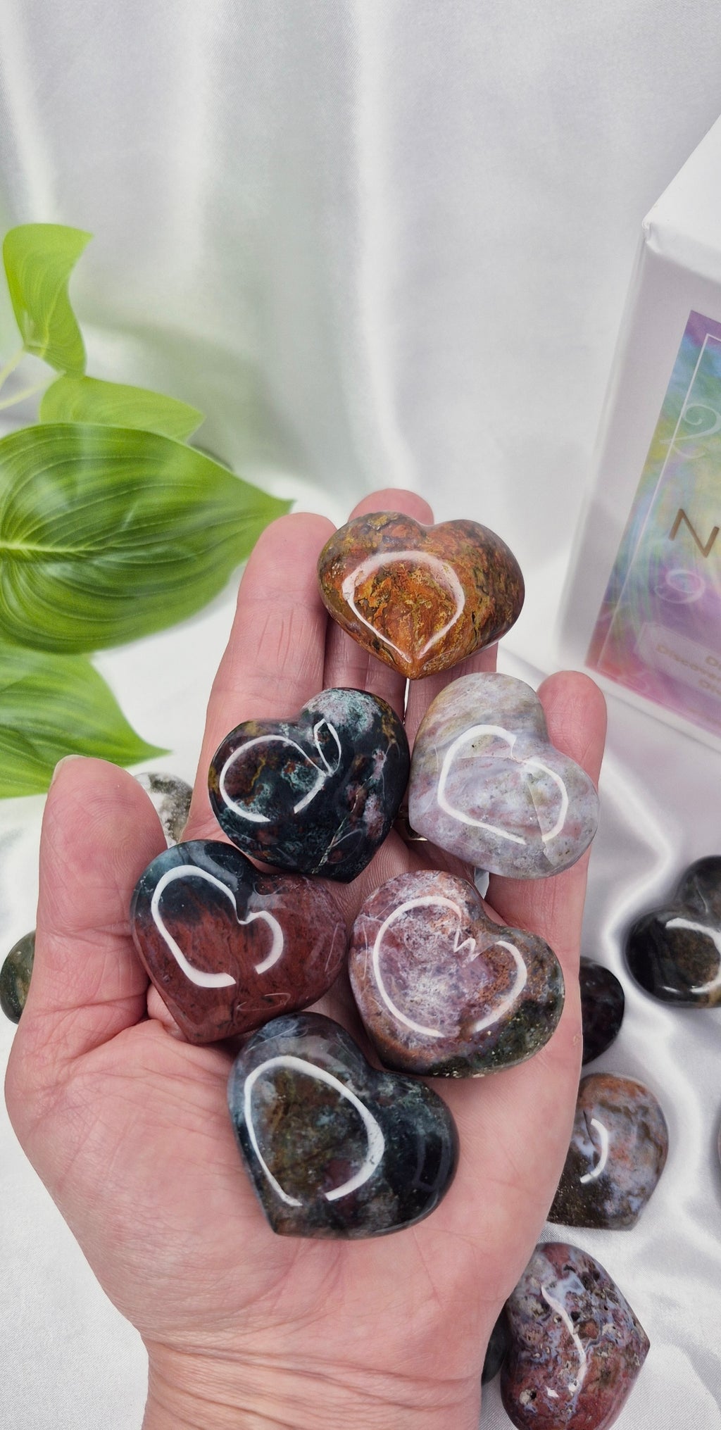 Ocean Jasper Mini Heart Carving