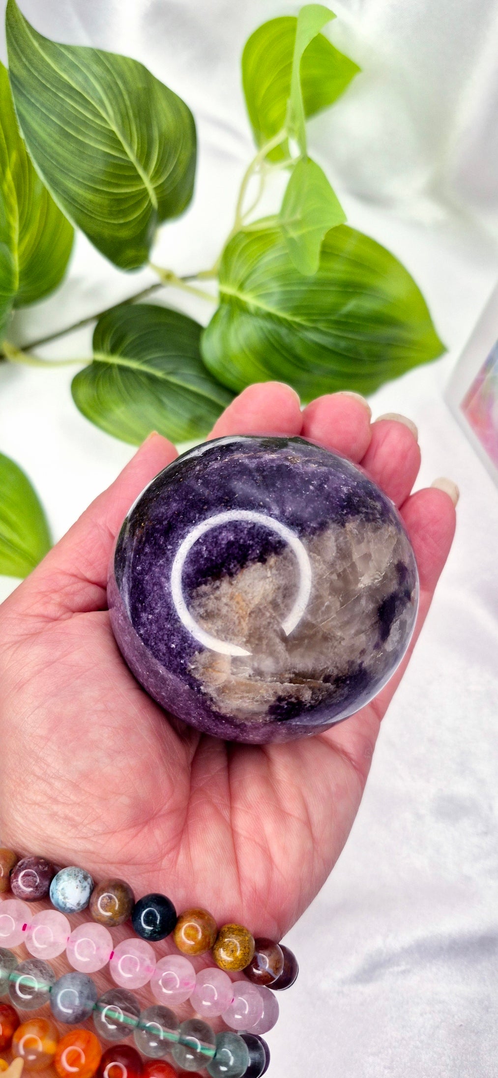 Lepidolite Sphere  #B