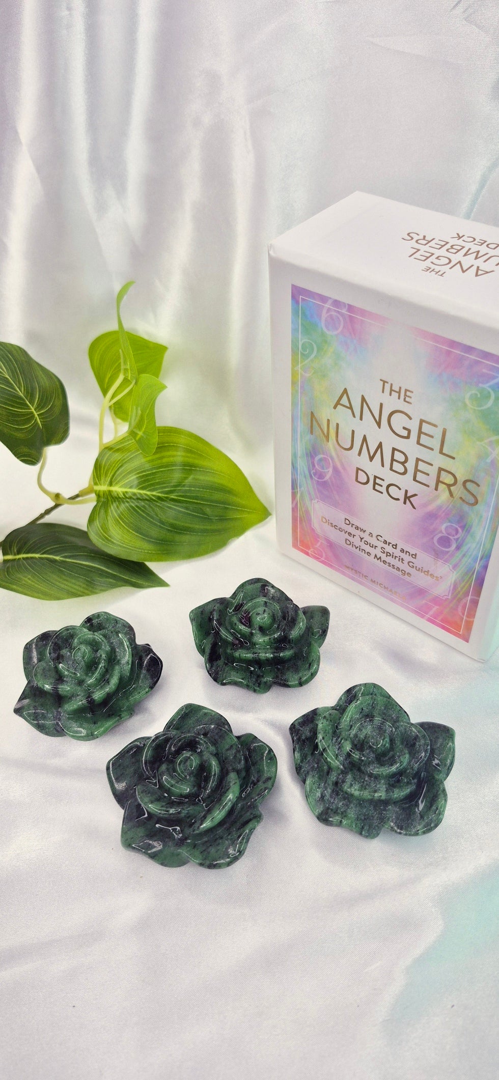 Ruby Zoisite Mini Flower Carving