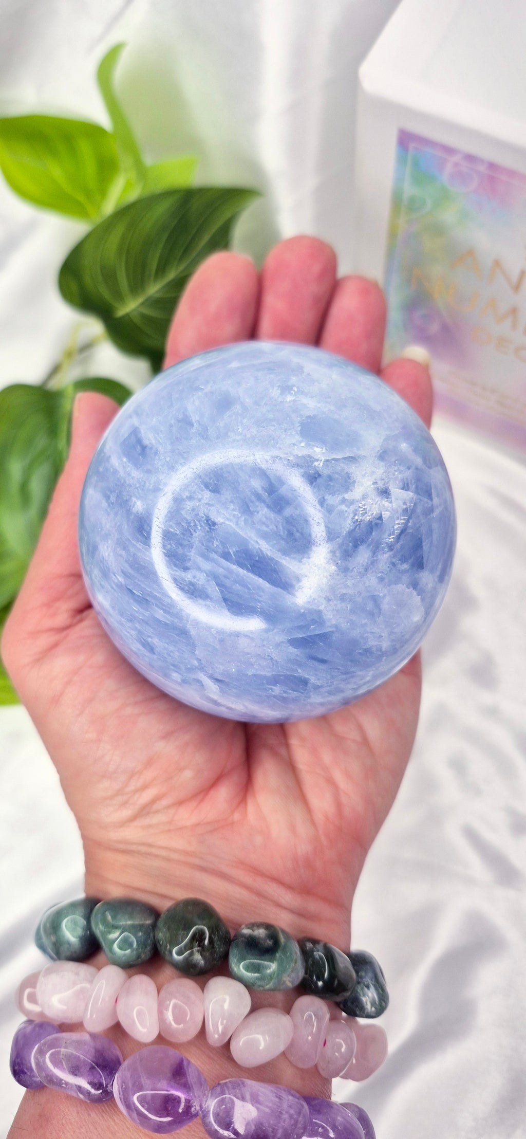 Blue Calcite Sphere #C