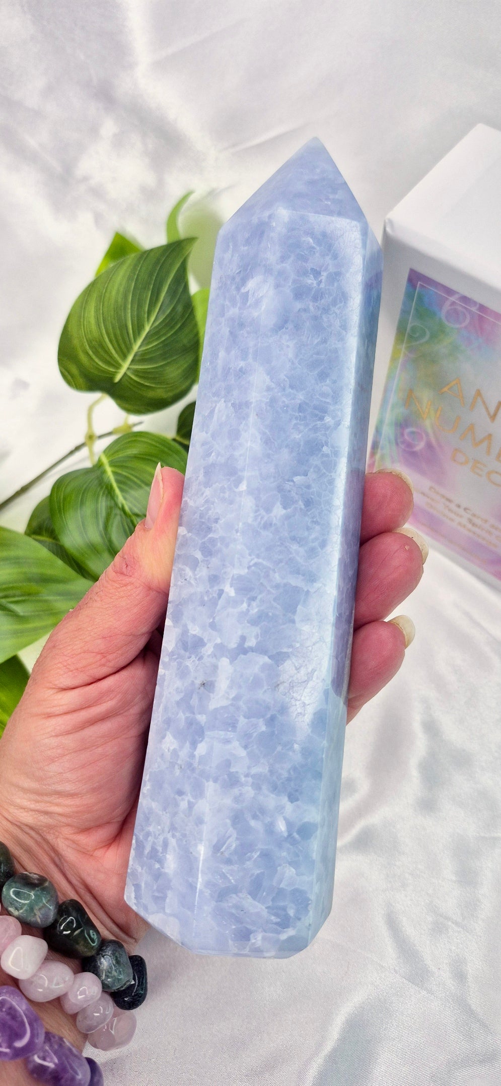 Blue Calcite Tower #A