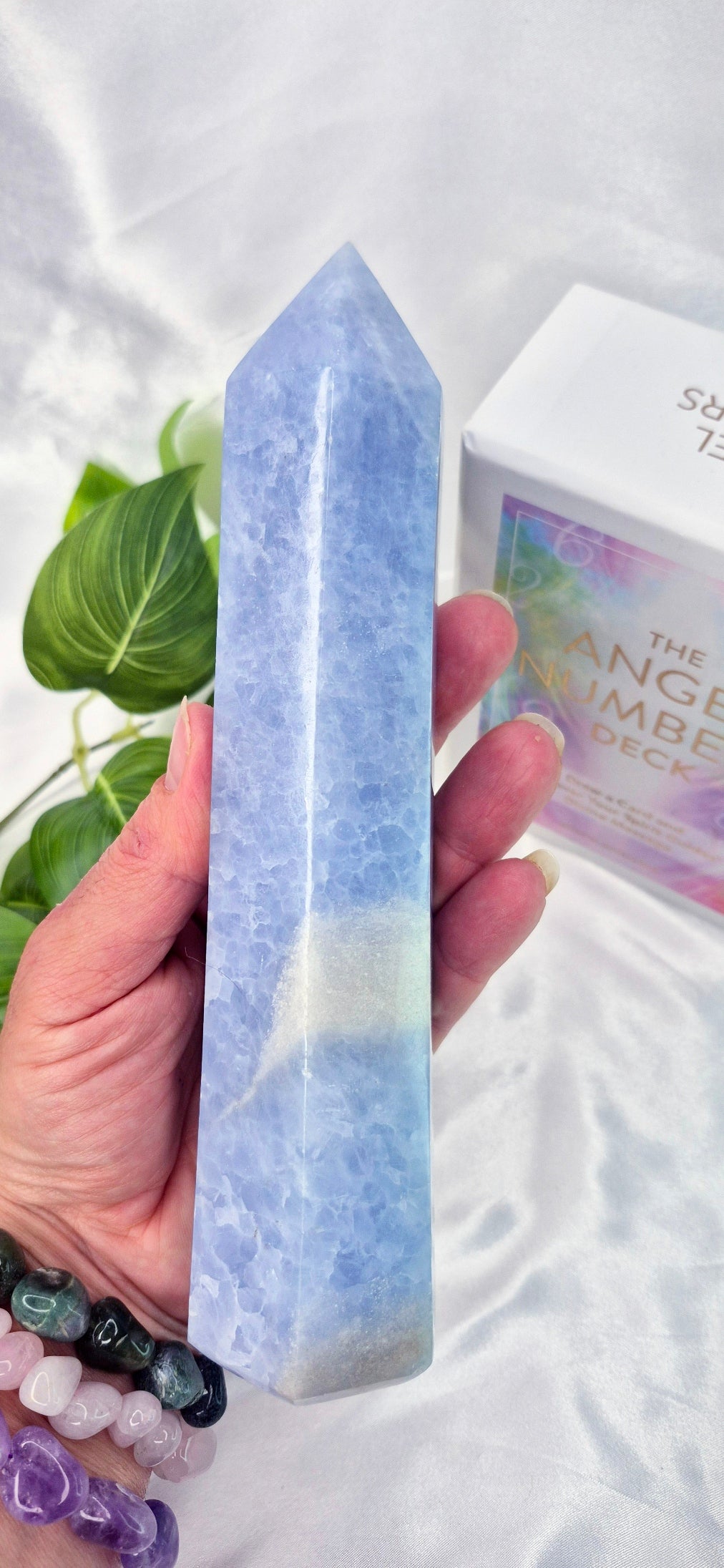 Blue Calcite Tower #A