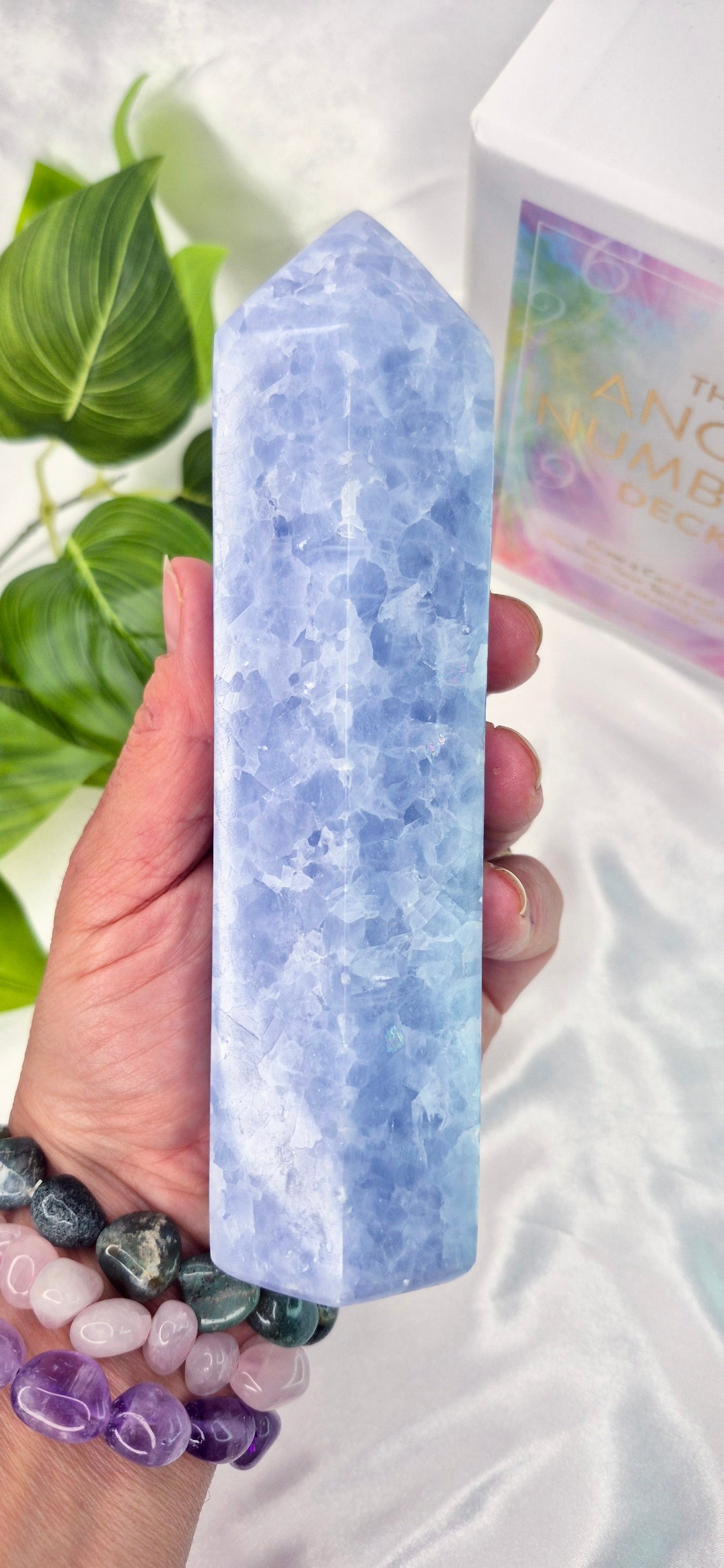 Blue Calcite Tower #B