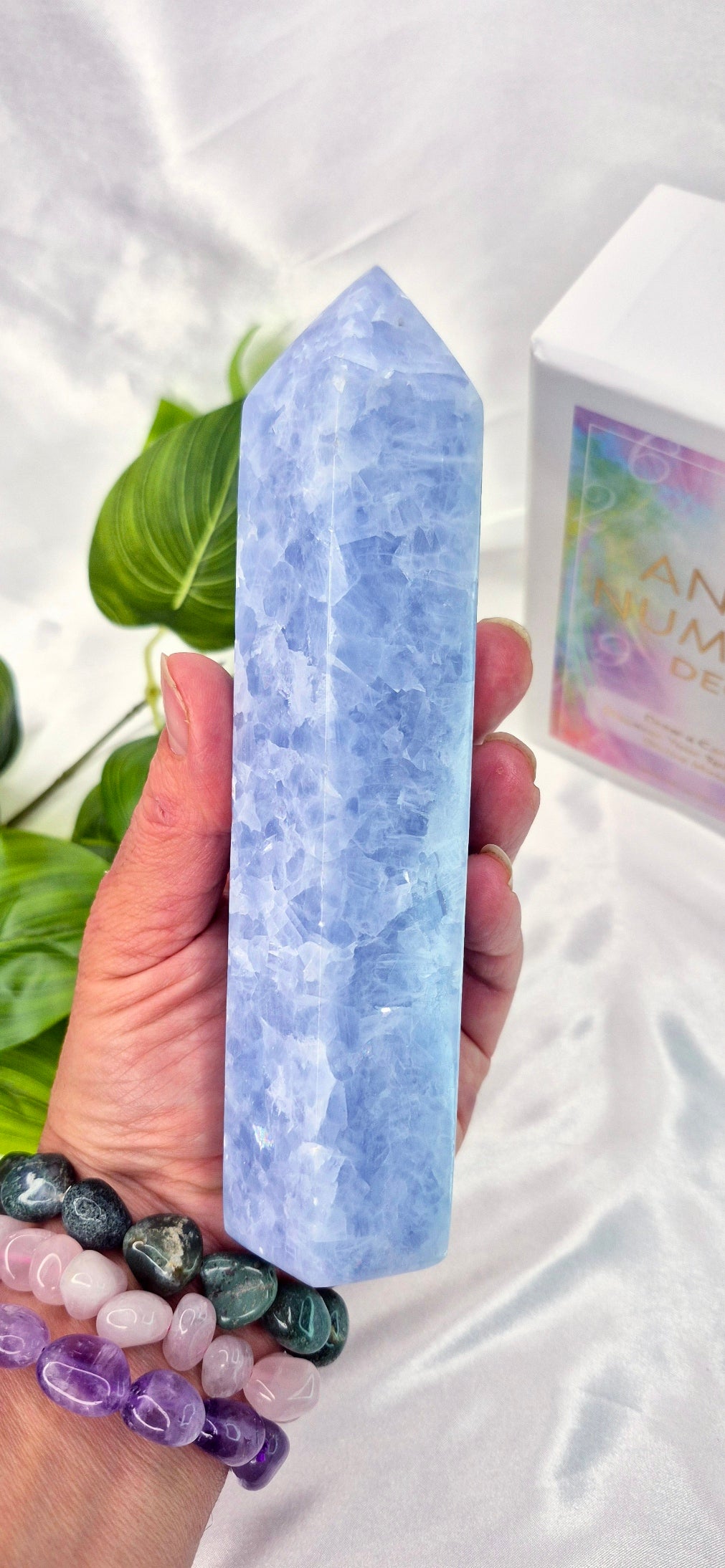 Blue Calcite Tower #B