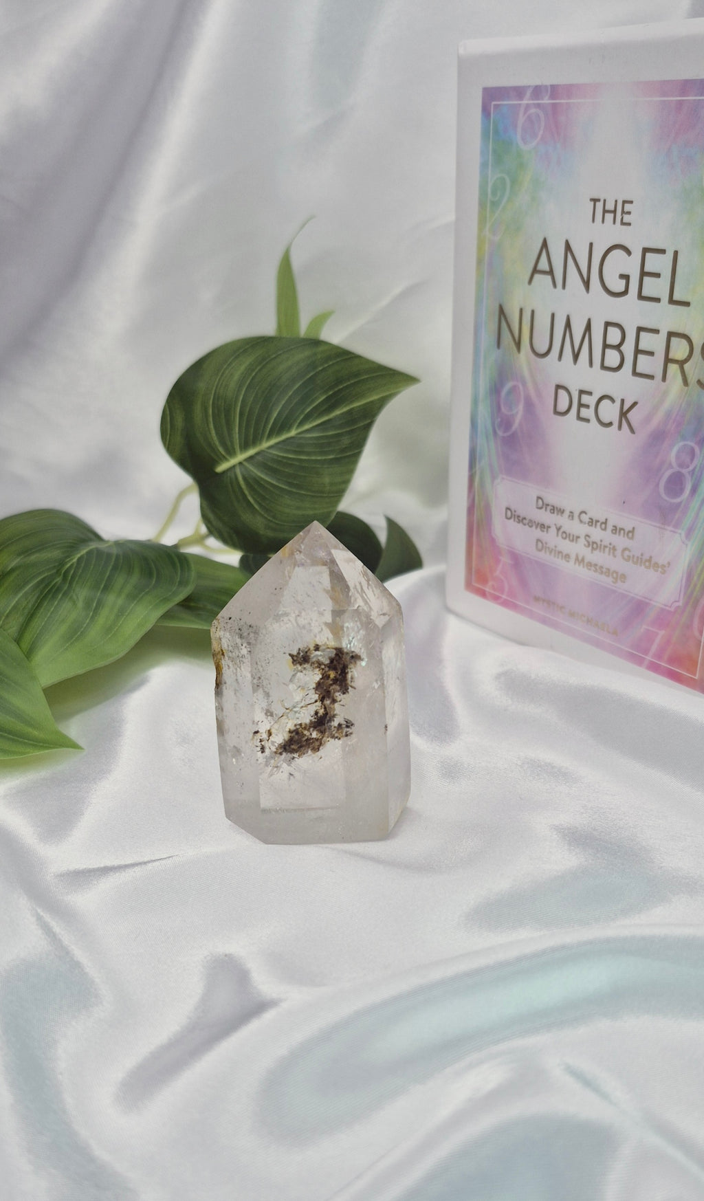 Polished Included Clear Quartz Point x Golden Healer #B