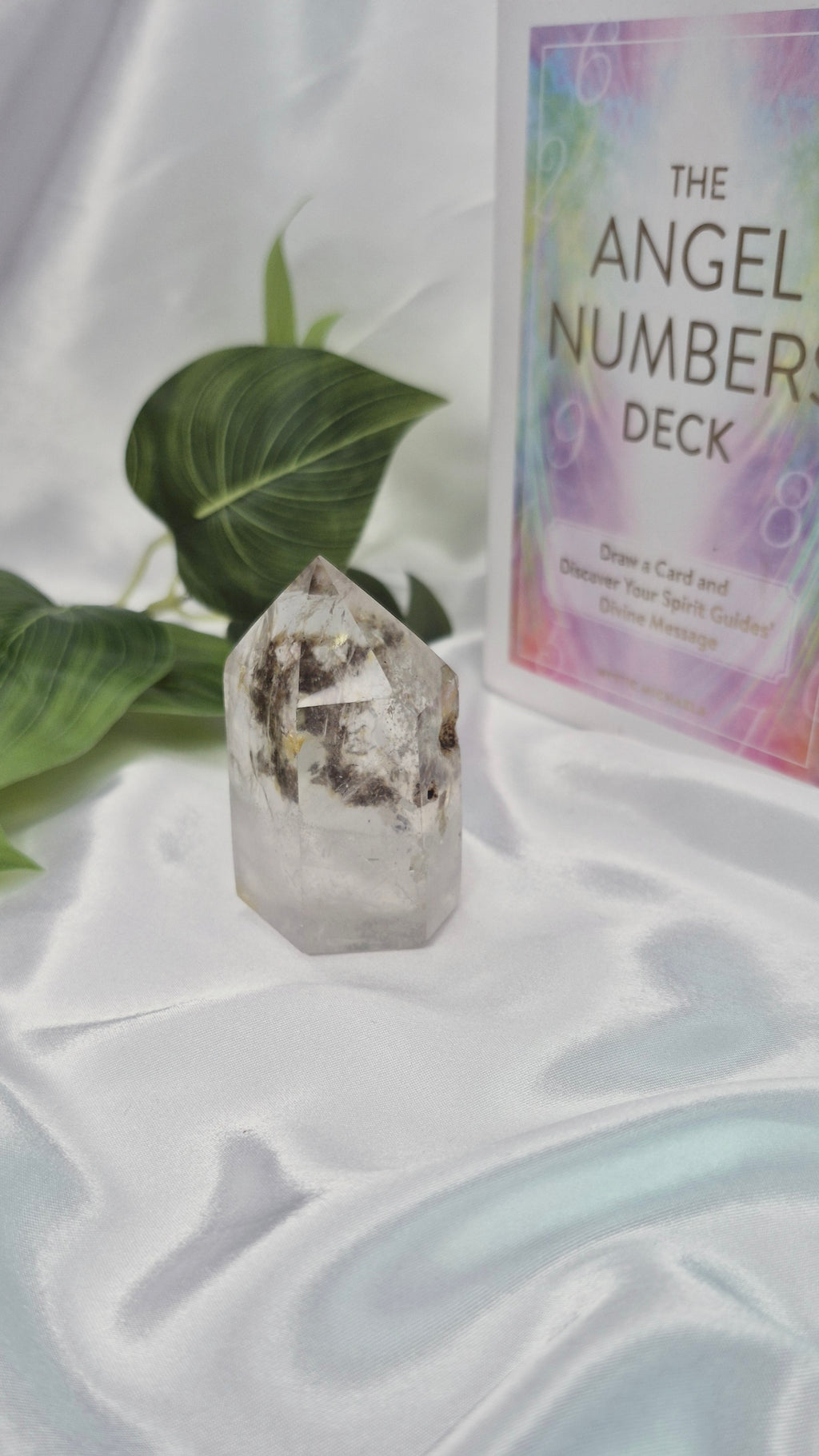 Polished Included Clear Quartz Point x Golden Healer #B