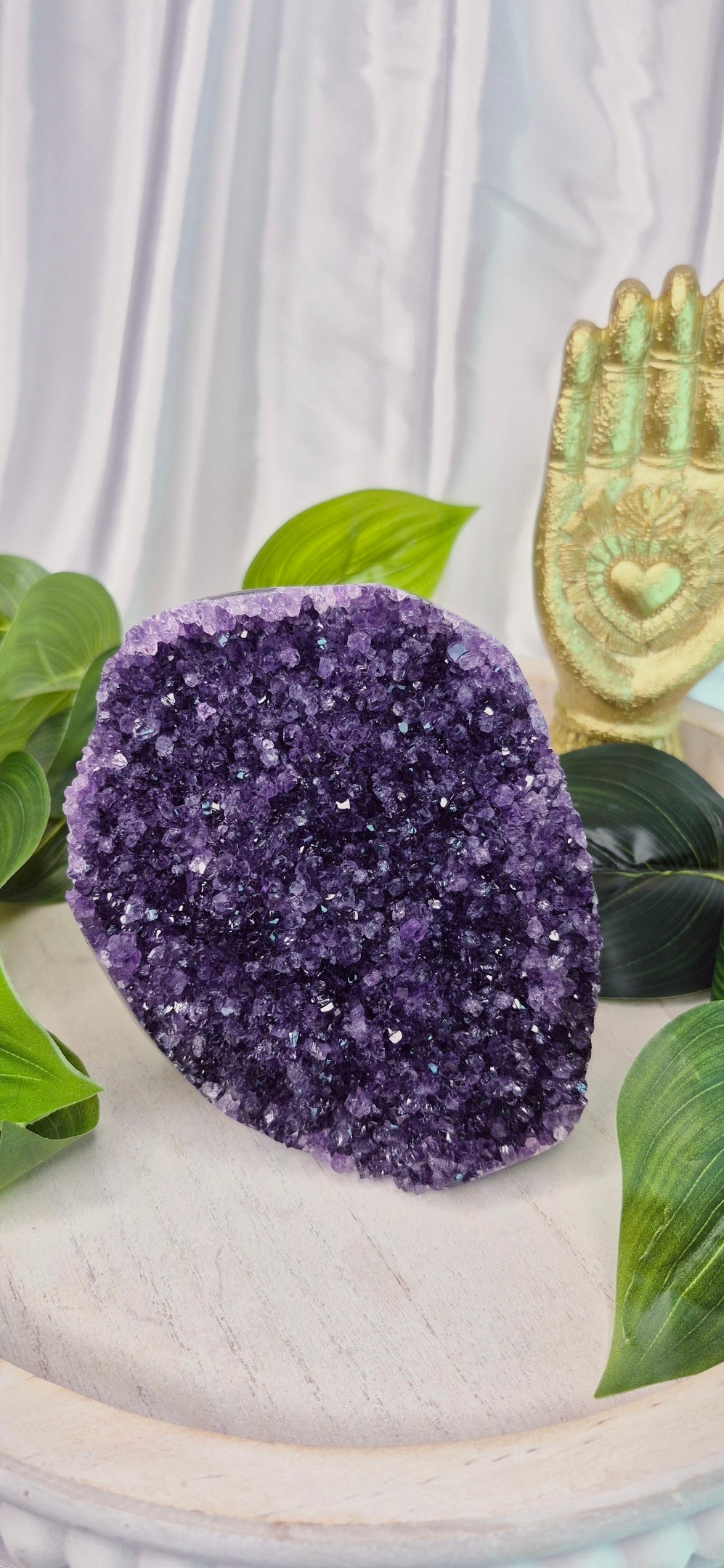 New Release A Grade Sugar Druzy Amethyst Freeform #A