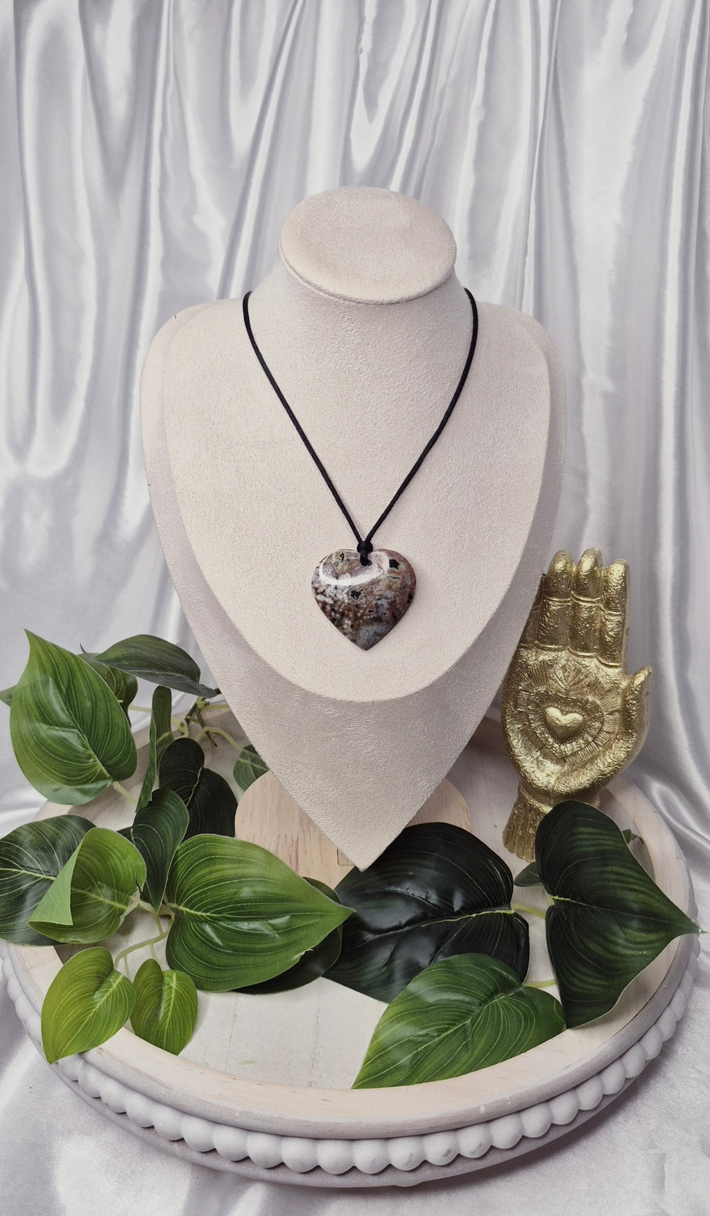 Ocean Jasper Heart Pendant