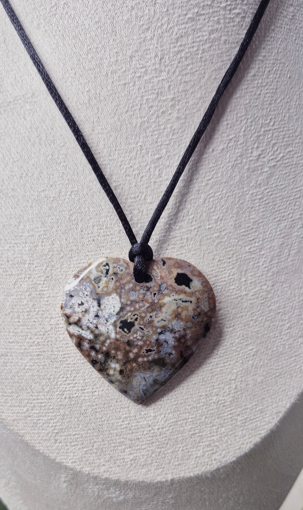 Ocean Jasper Heart Pendant