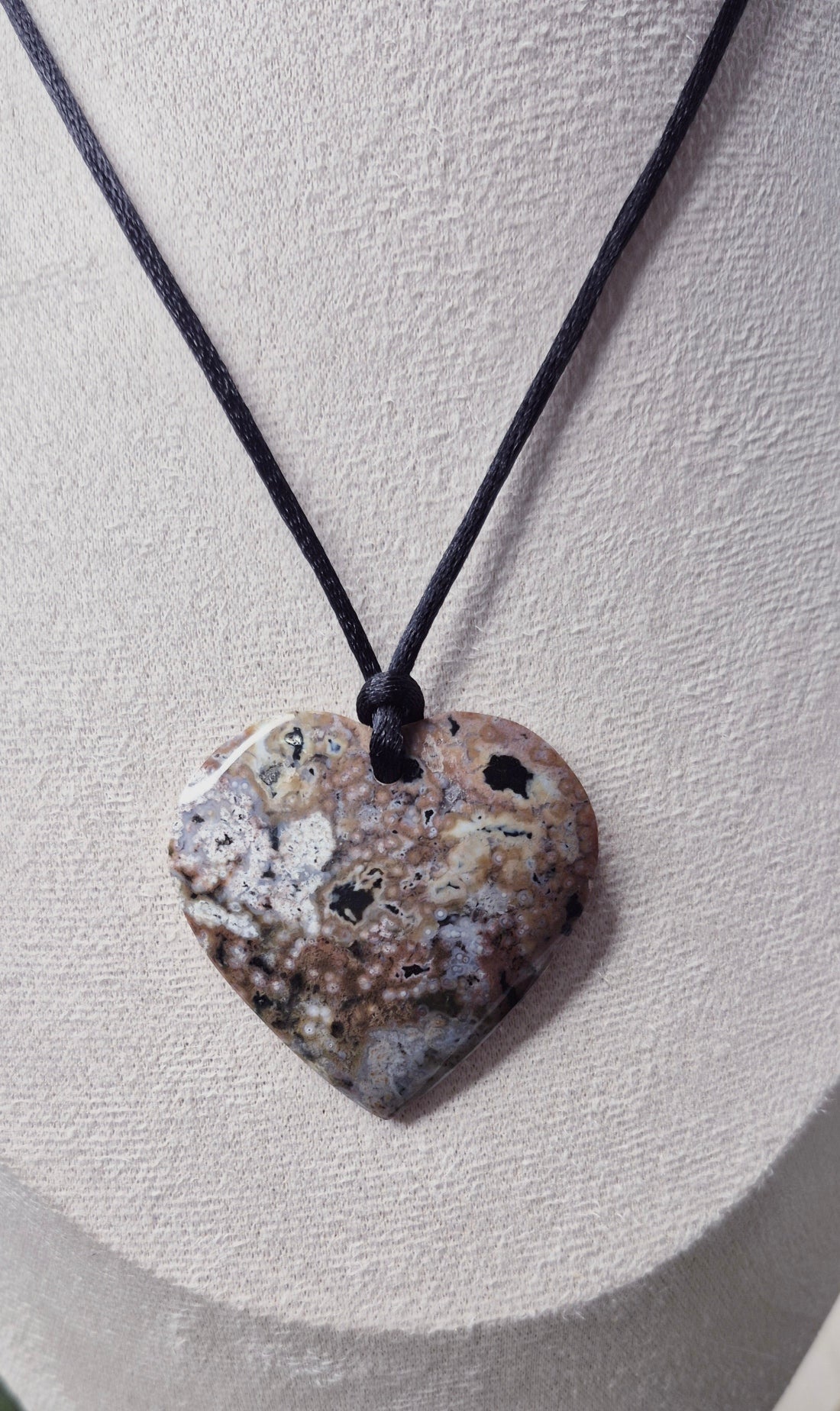 Ocean Jasper Heart Pendant