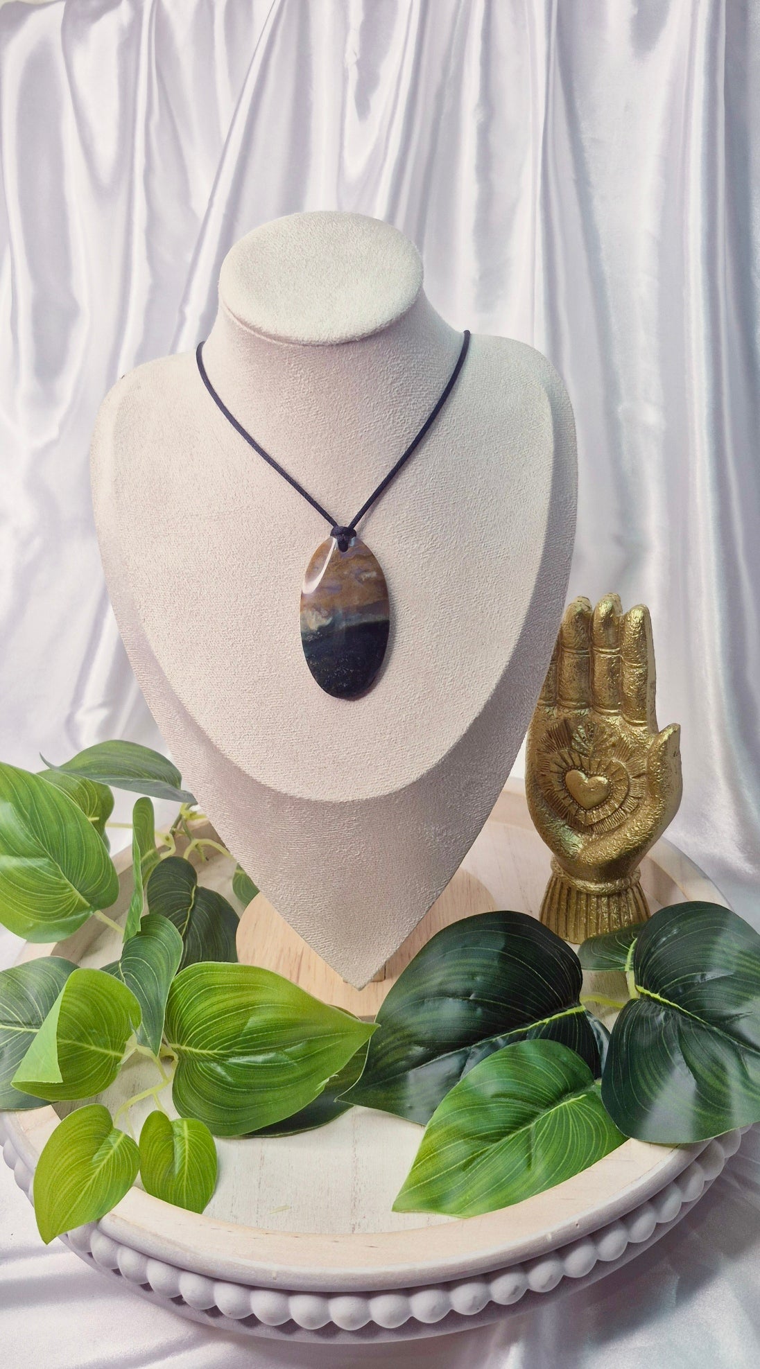 Ocean Jasper Oval Pendant