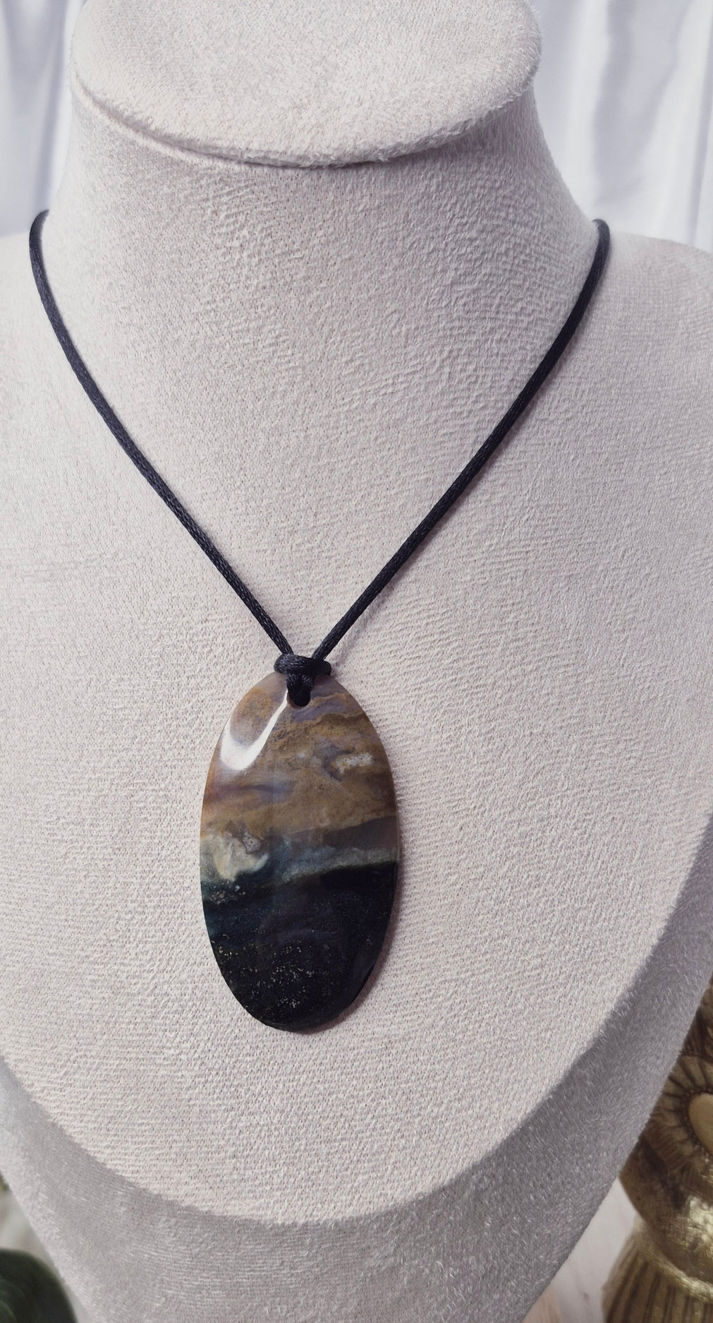 Ocean Jasper Oval Pendant