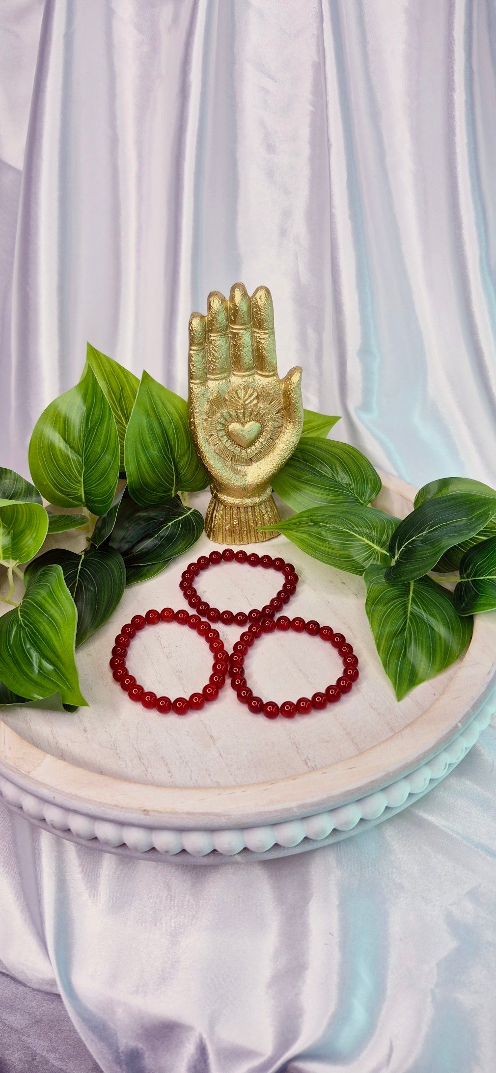 Carnelian Beaded Bracelet