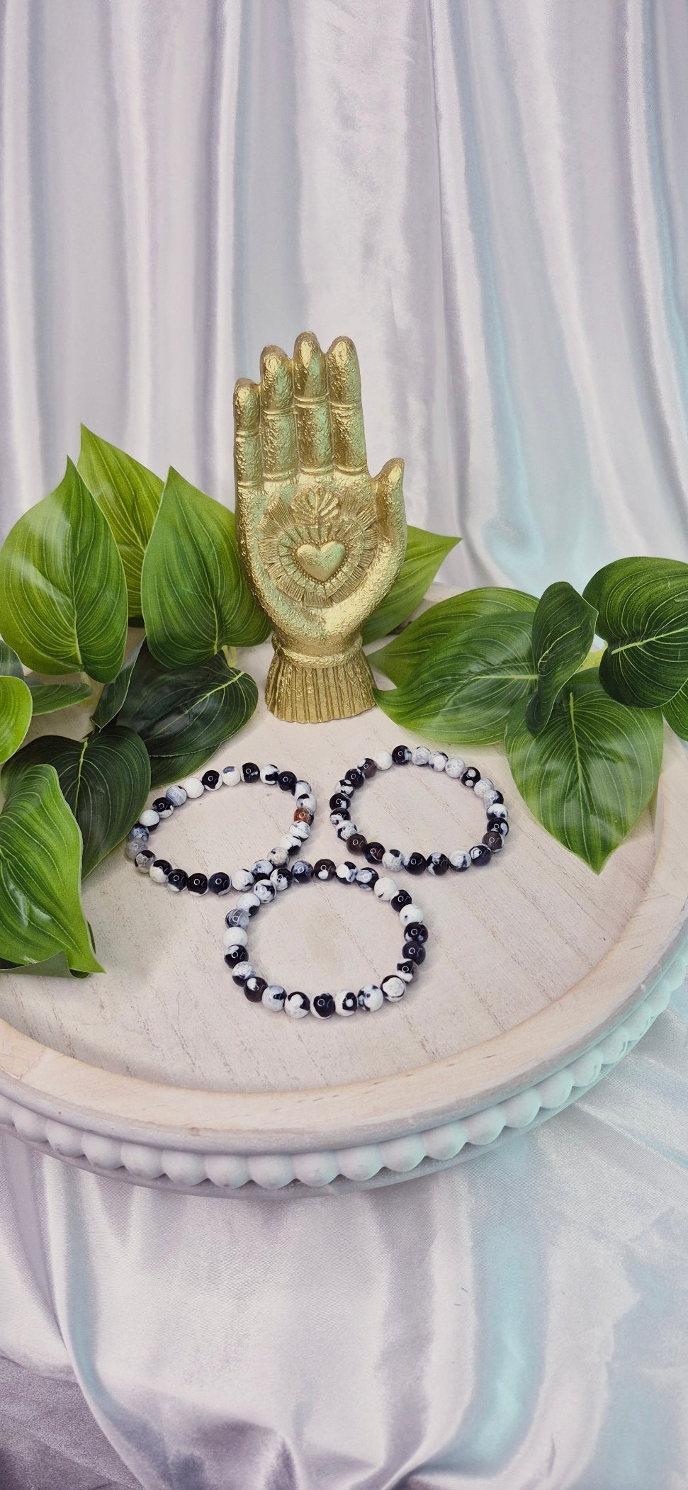 Orcha Agate Beaded Bracelet