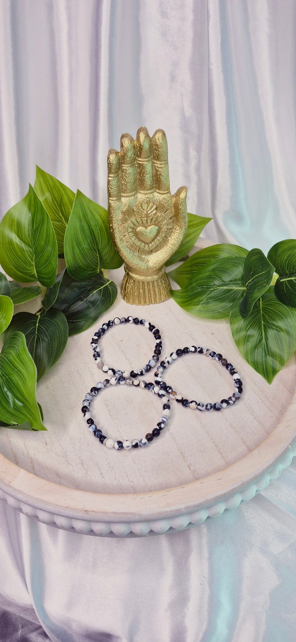 Orcha Agate Beaded Bracelet