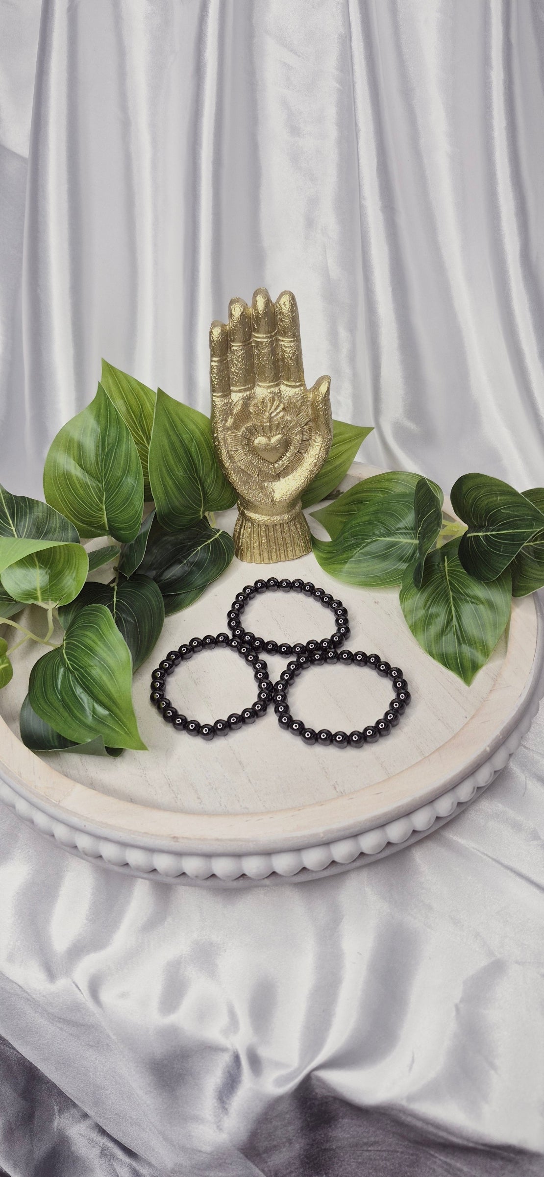 Hematite Beaded Bracelet