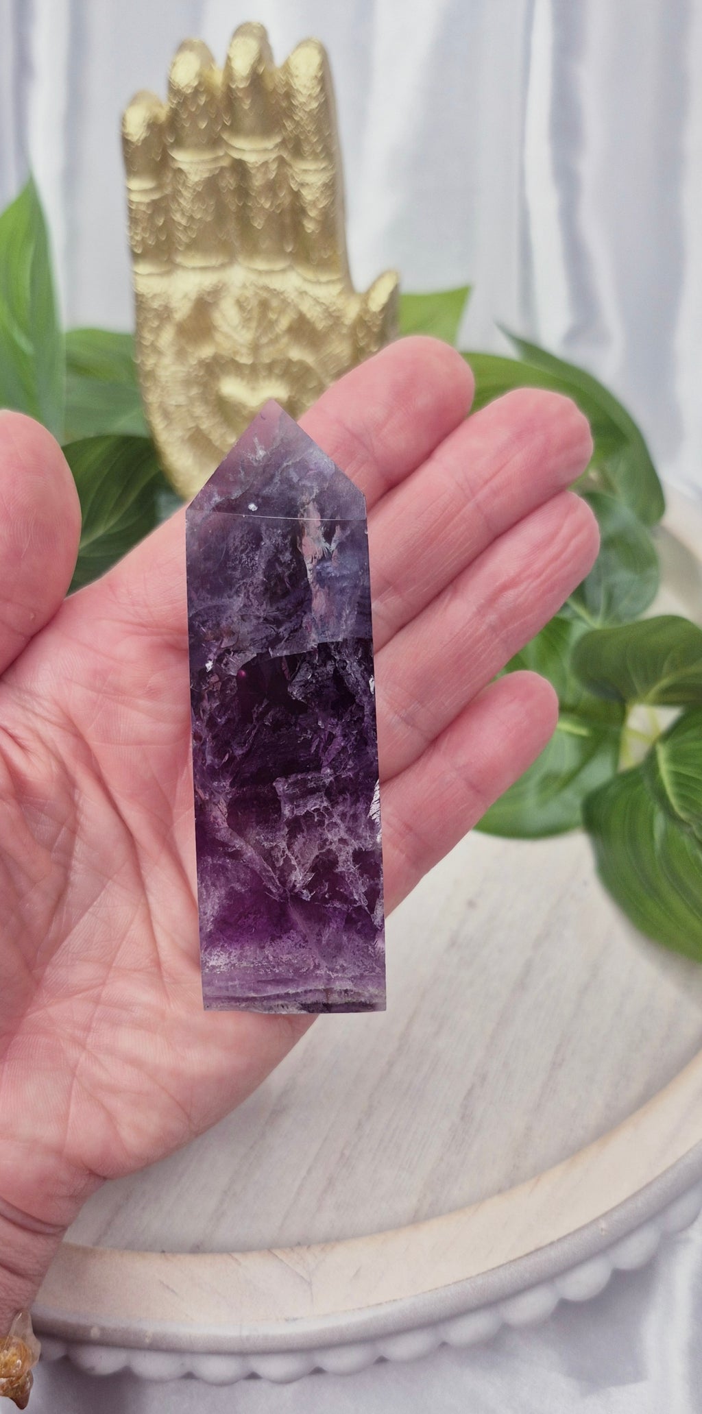 Purple Fluorite Point