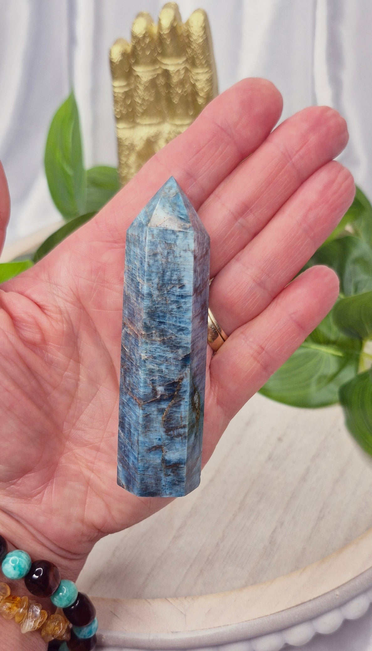 Blue Apatite Point