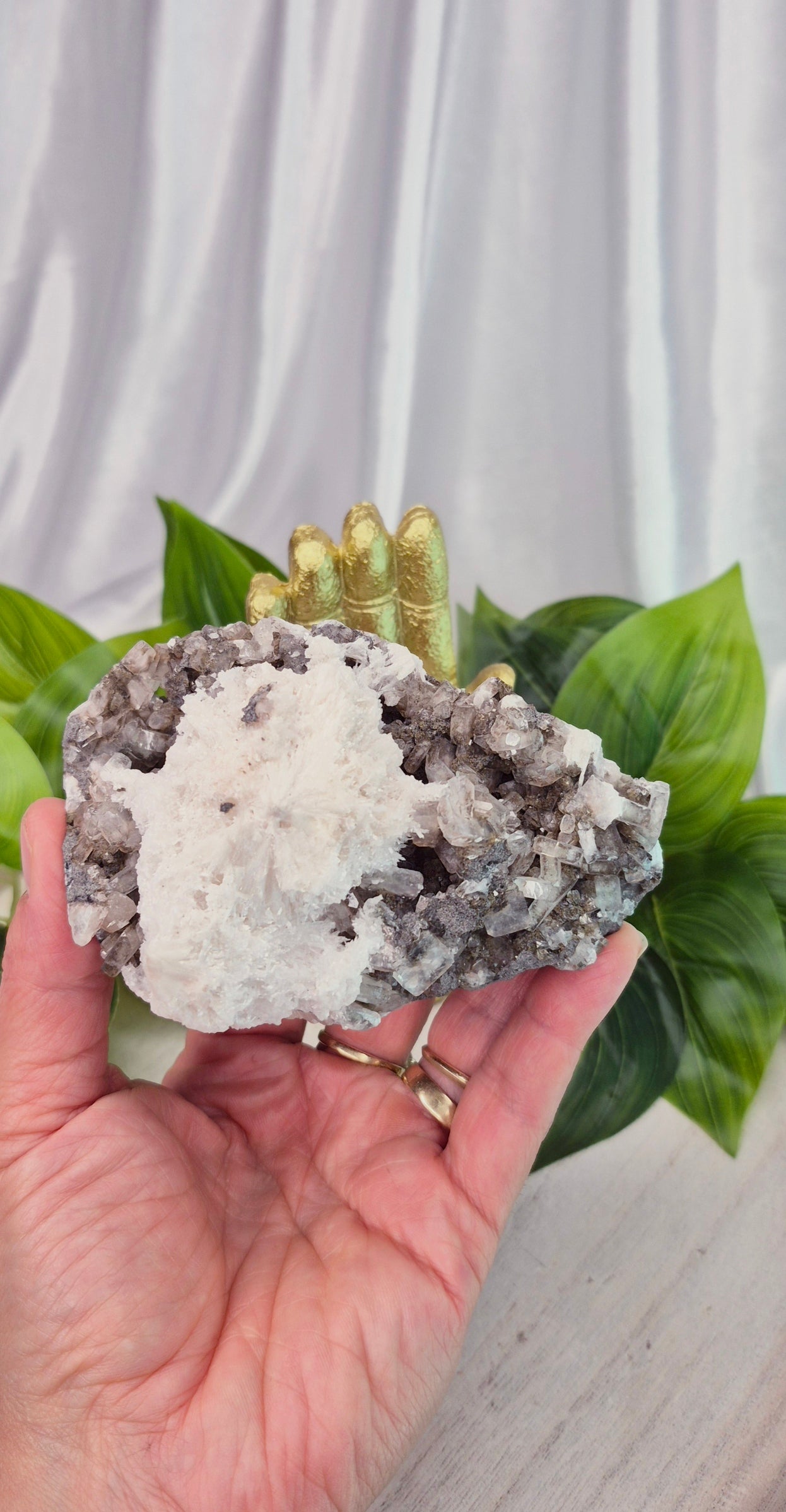Apophyllite and Scolecite Cluster Specimen