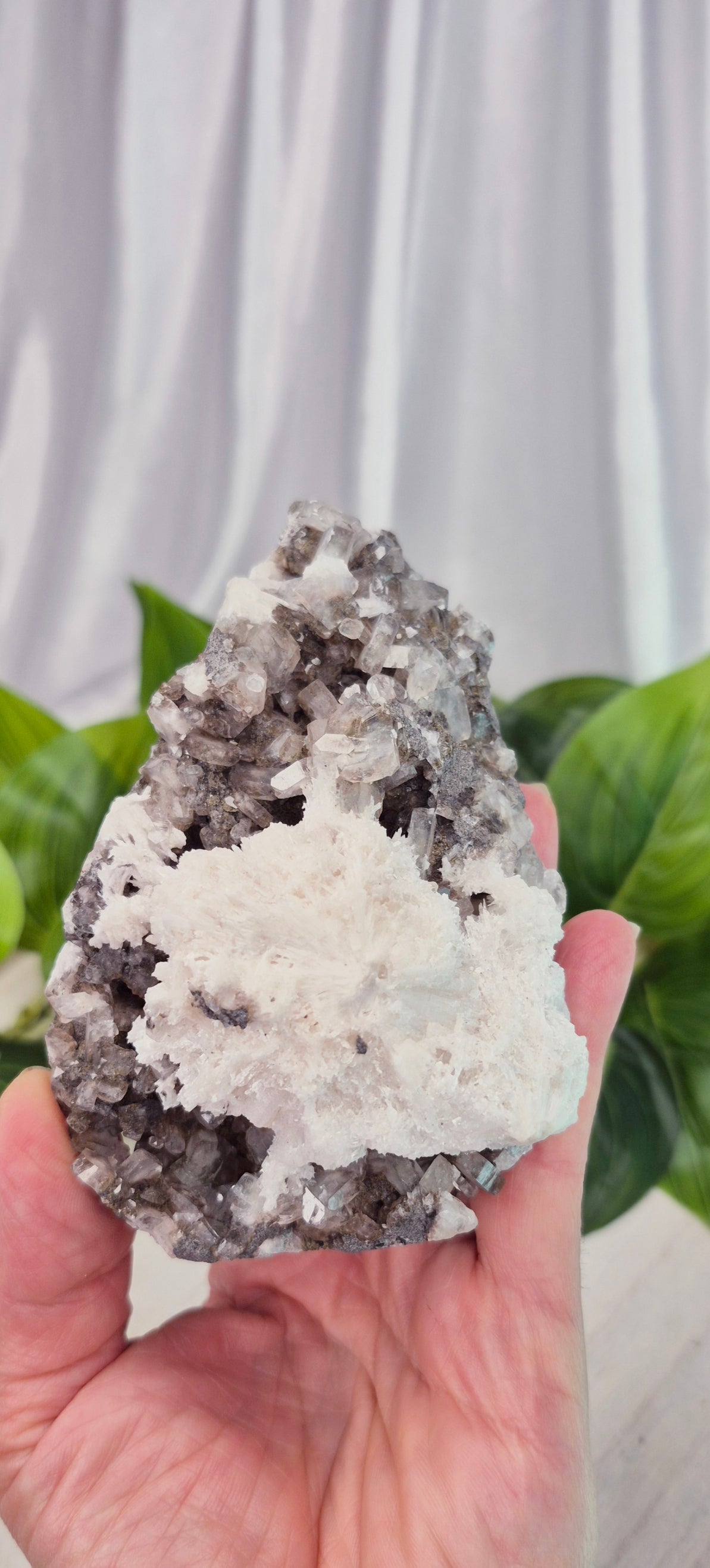 Apophyllite and Scolecite Cluster Specimen