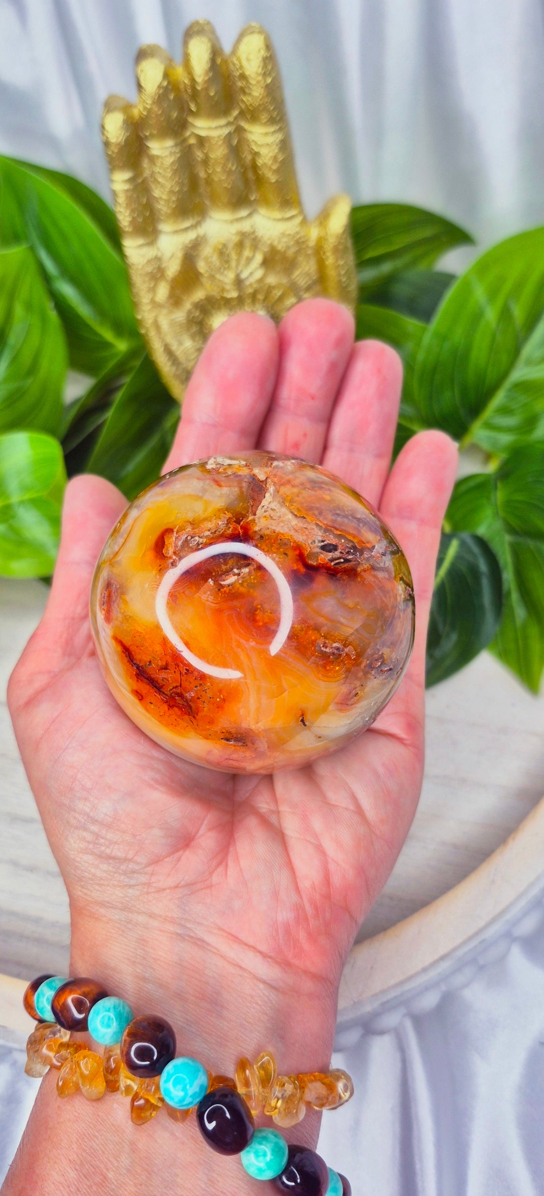 High-Grade Carnelian Polished Sphere #B