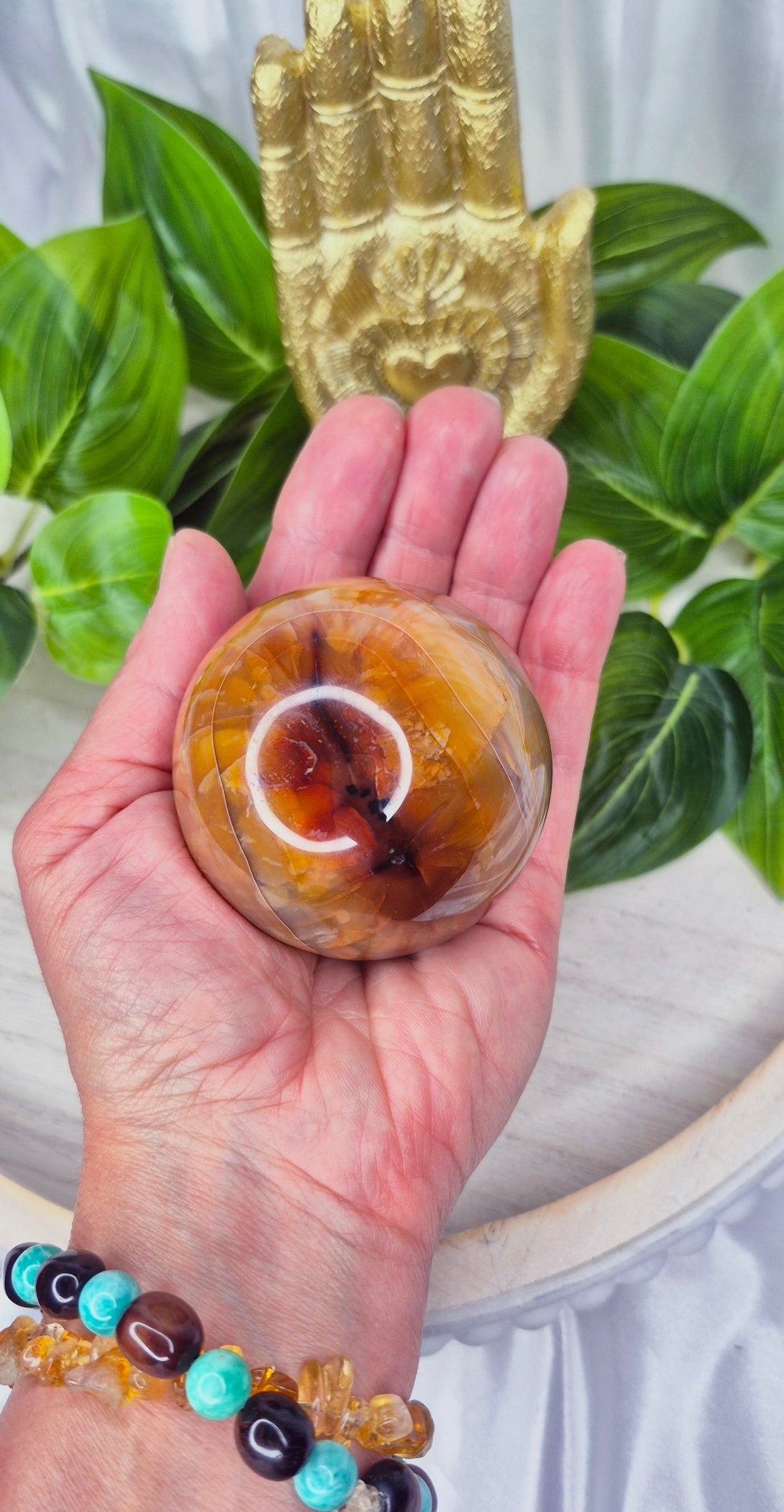 High-Grade Carnelia Polished Sphere #C