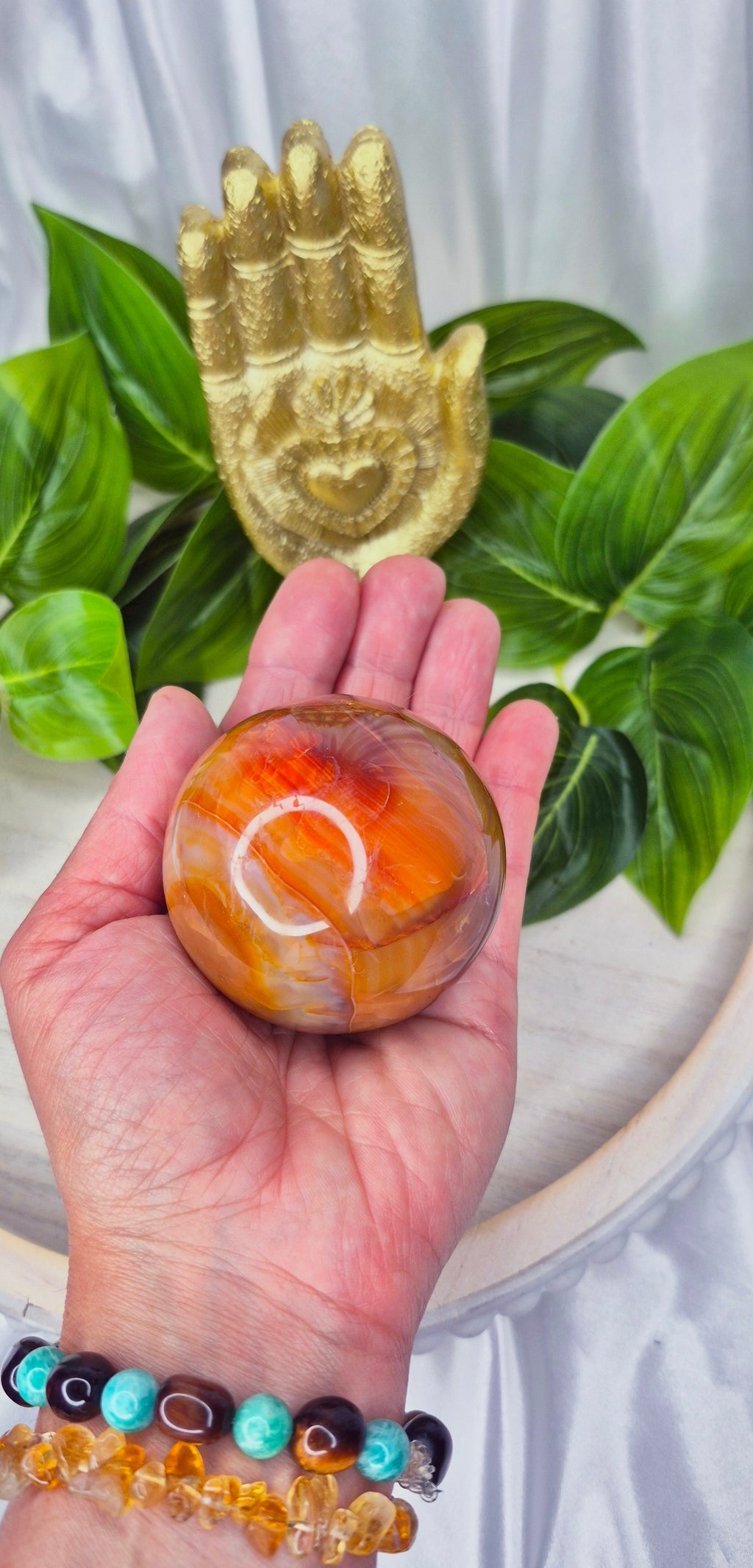 High-Grade Carnelia Polished Sphere #C