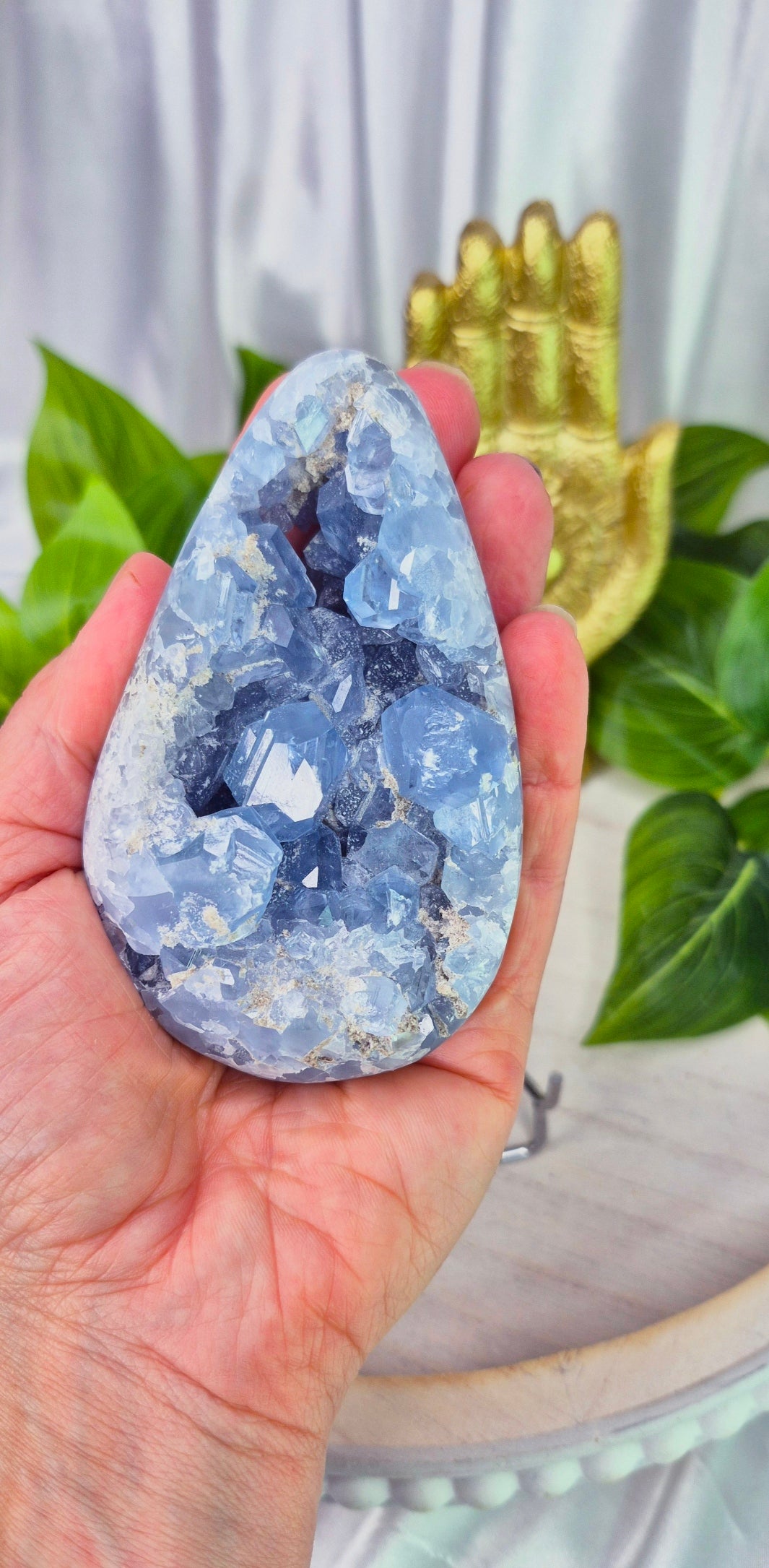 Celestite Egg Cluster