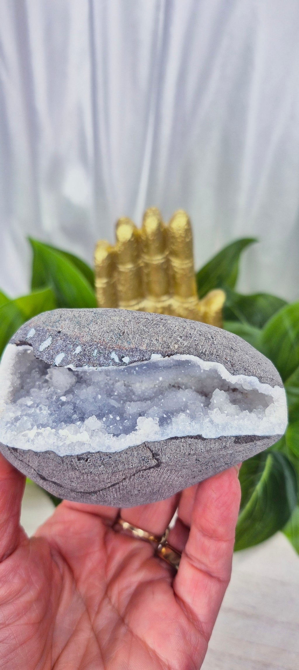 Blue Chalcedony Mini Geode