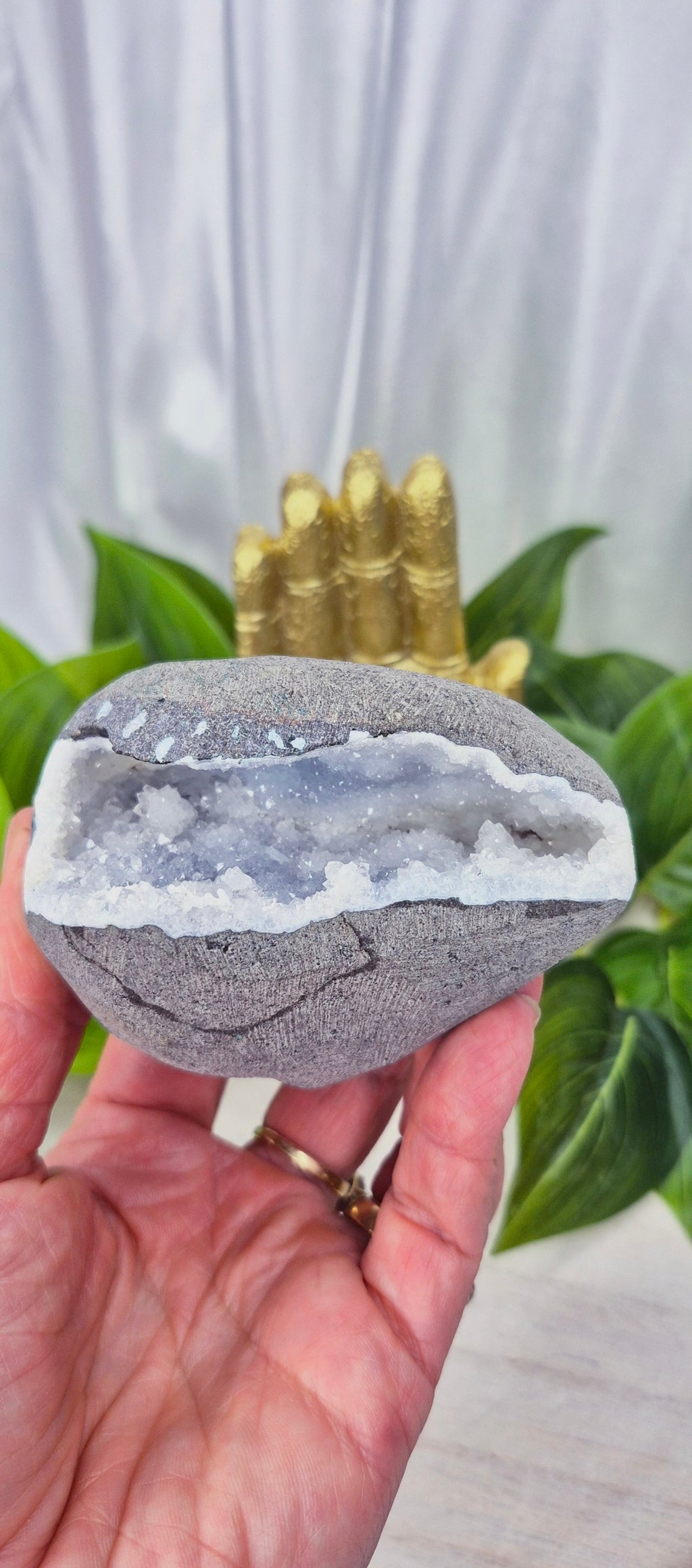 Blue Chalcedony Mini Geode