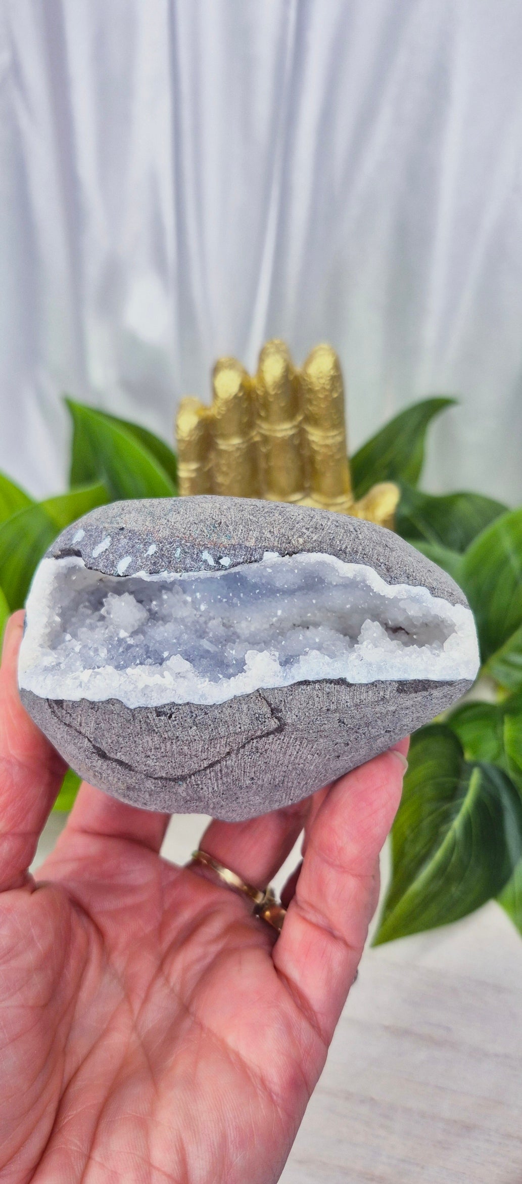 Blue Chalcedony Mini Geode