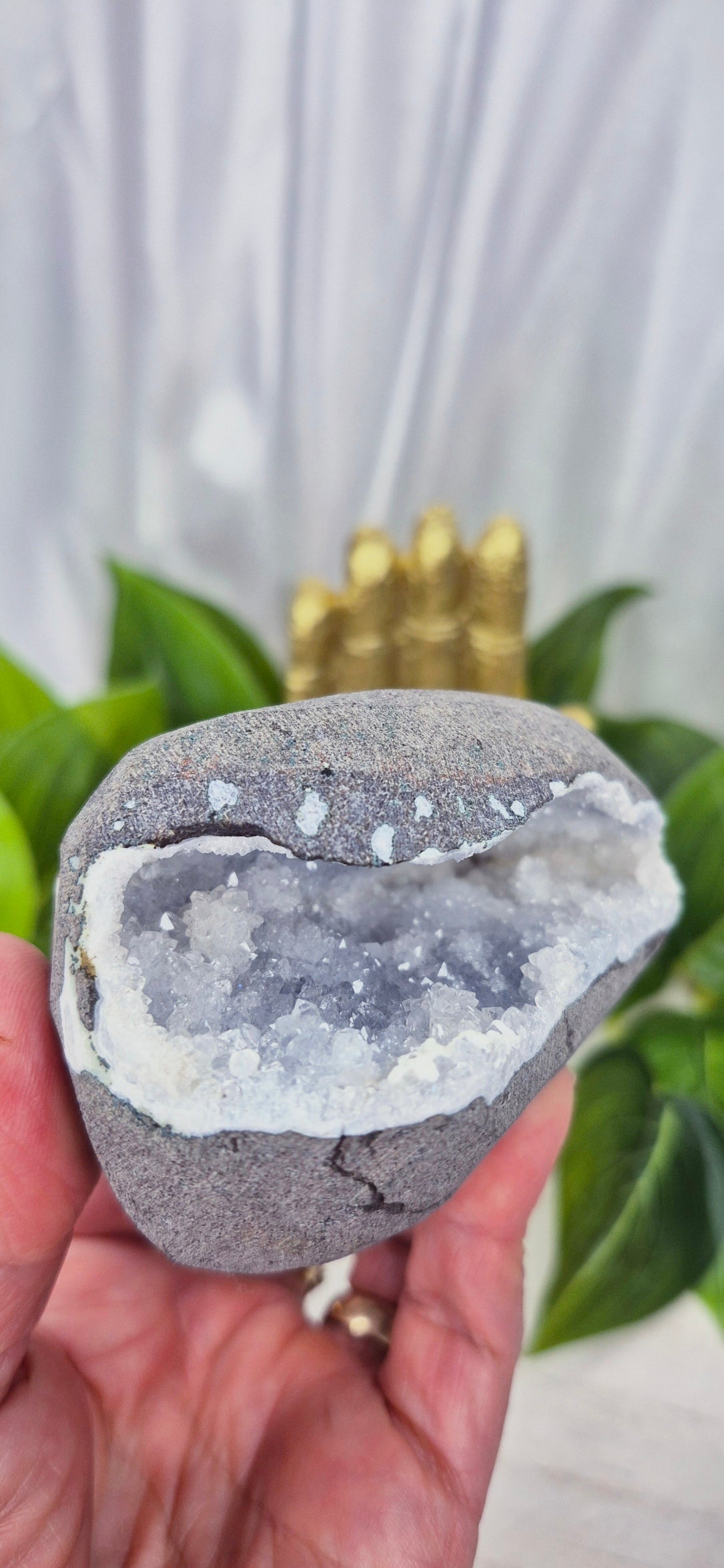 Blue Chalcedony Mini Geode