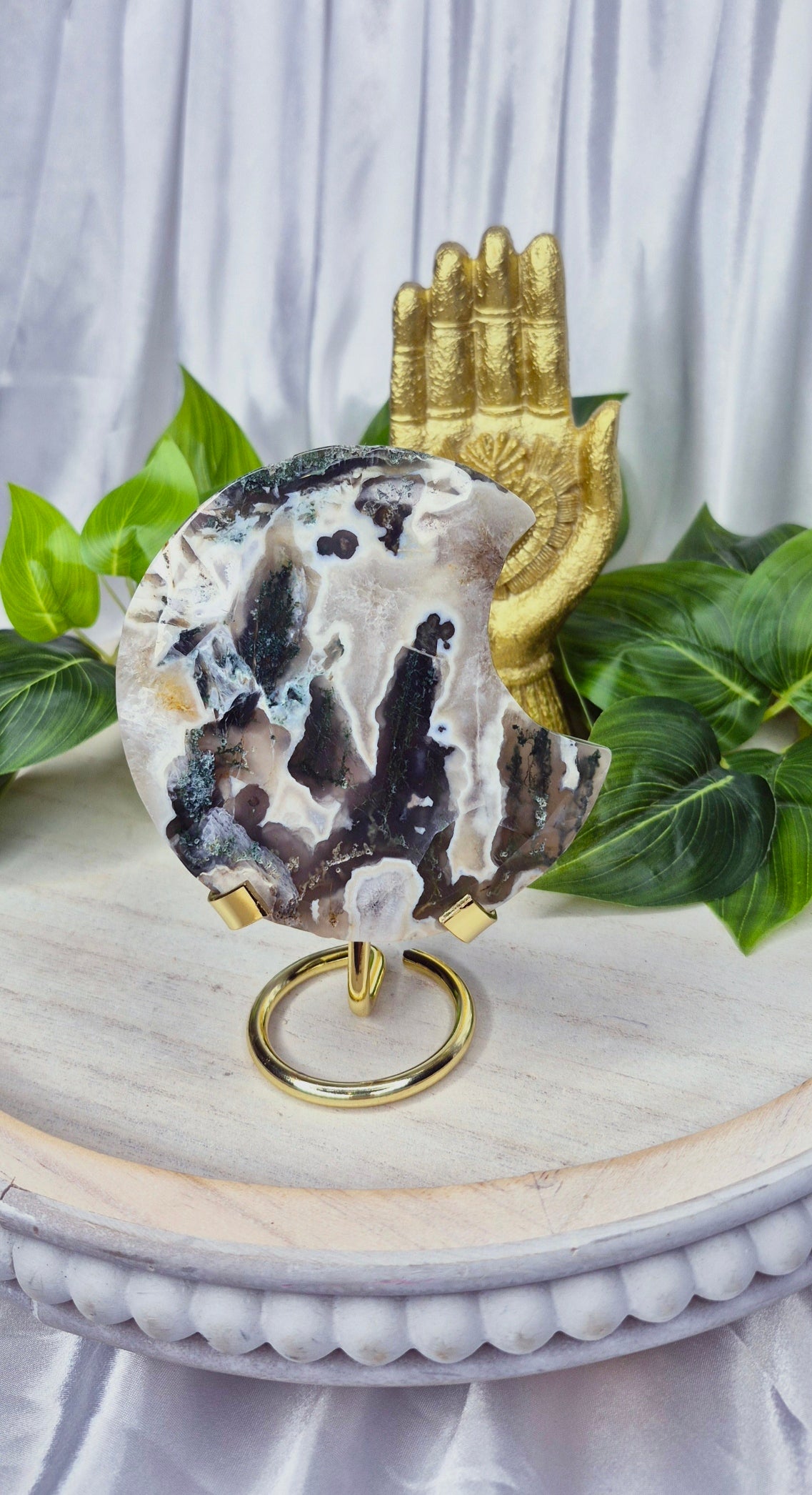 Moss Agate Moon