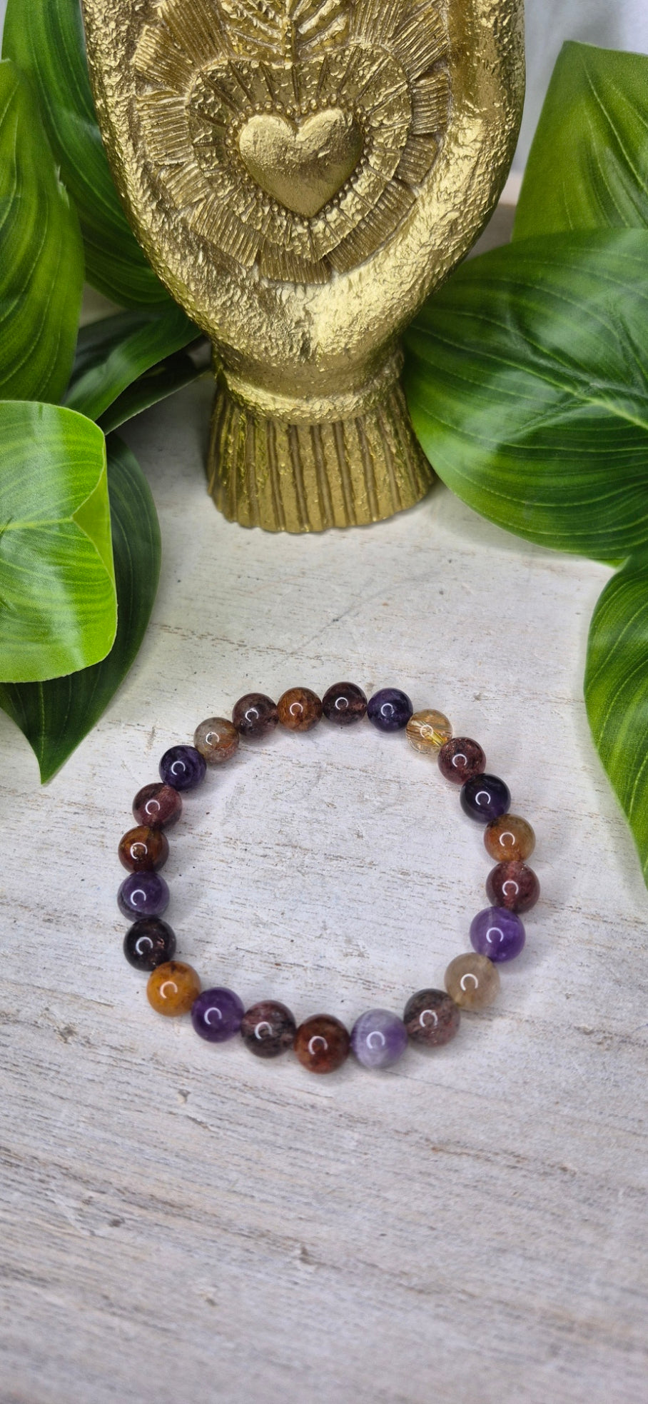 Premium Edition Rainbow Quartz Beaded Bracelet