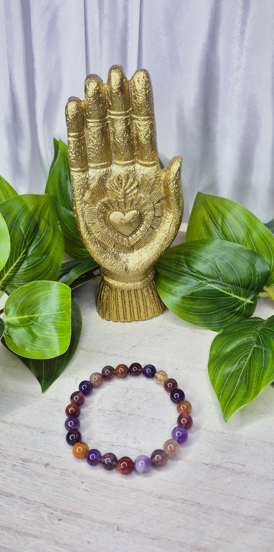 Premium Edition Rainbow Quartz Beaded Bracelet