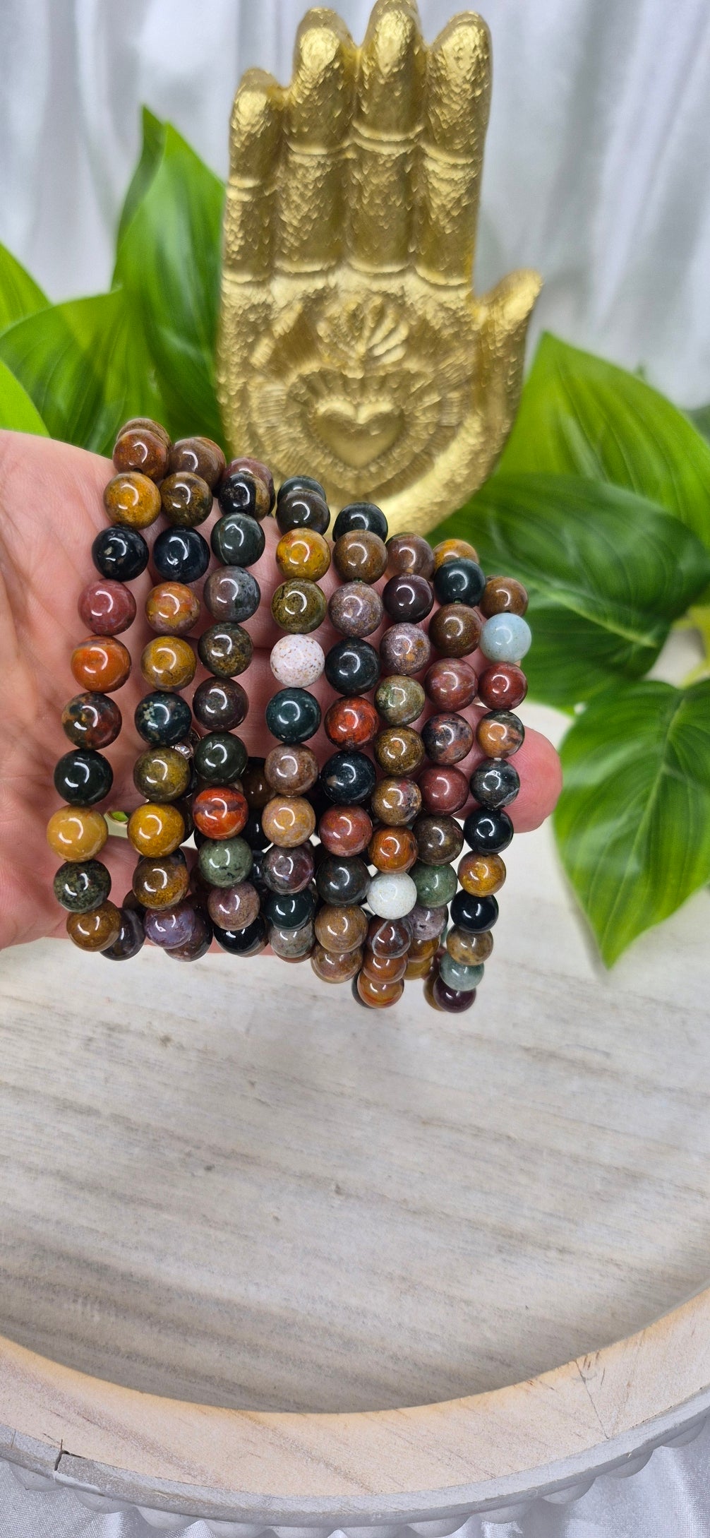 Ocean Jasper Beaded Bracelet