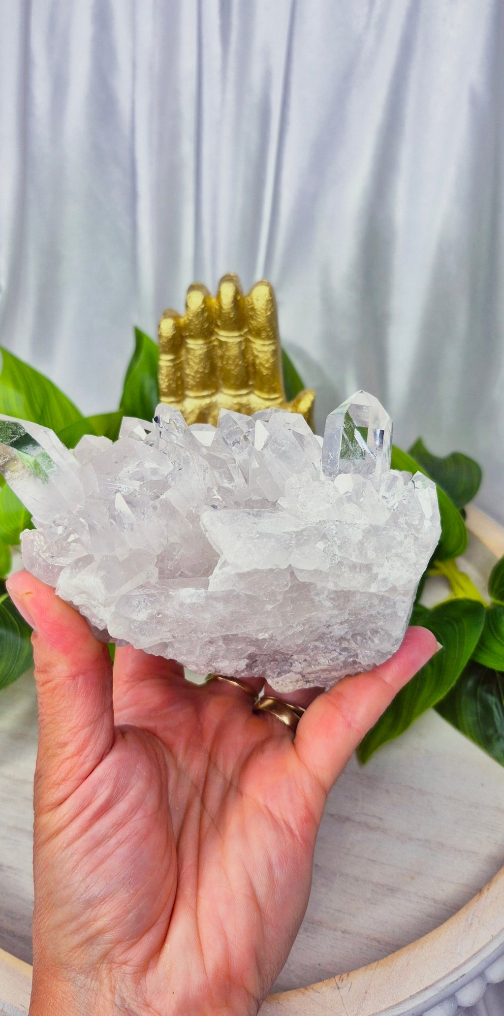 A-Grade Clear Quartz Terminated Cluster