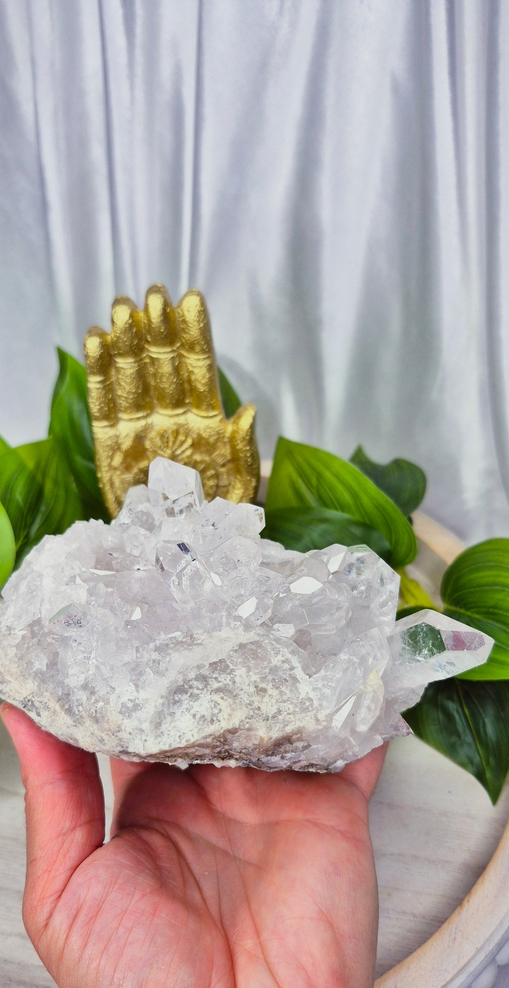 A-Grade Clear Quartz Terminated Cluster