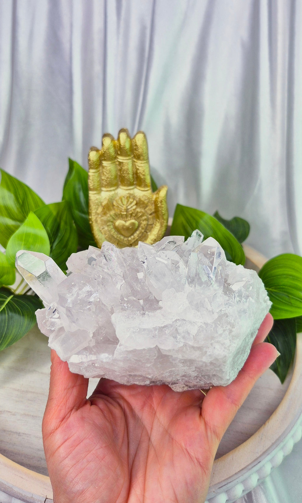 A-Grade Clear Quartz Terminated Cluster