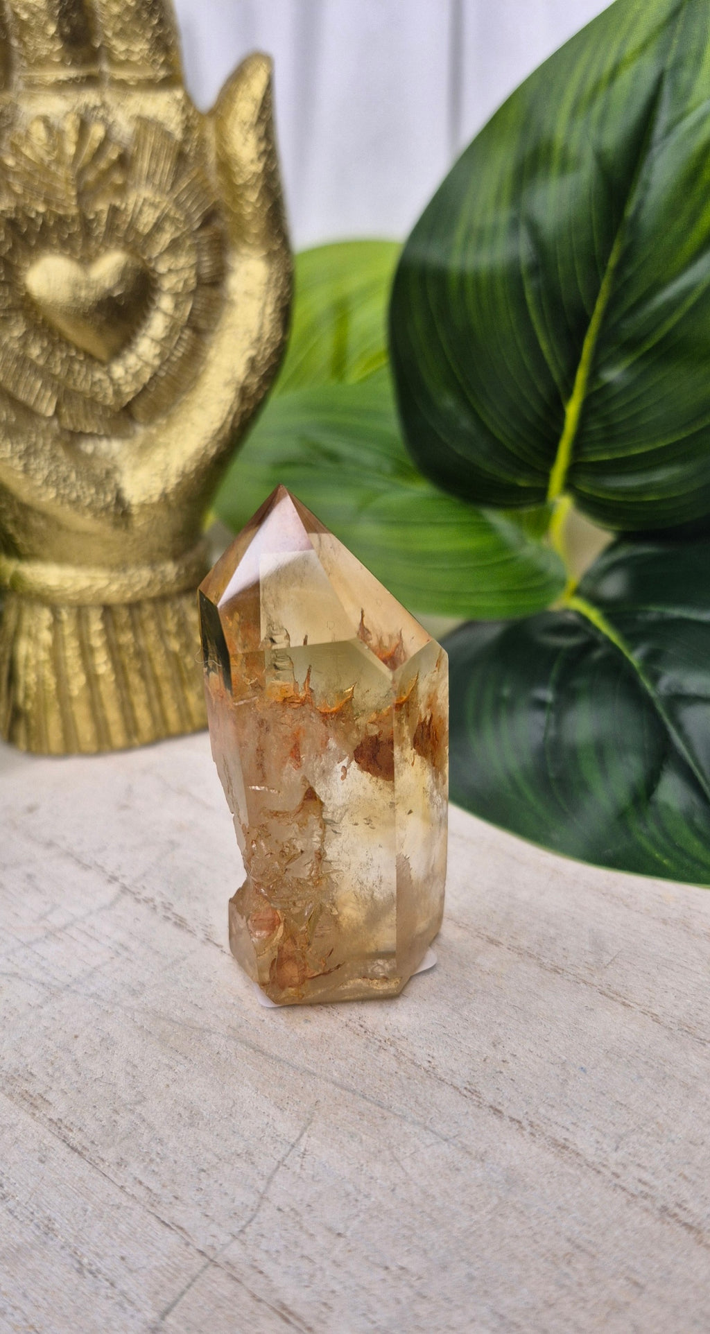 Genuine Citrine Quartz Tower (Natural, Untreated)