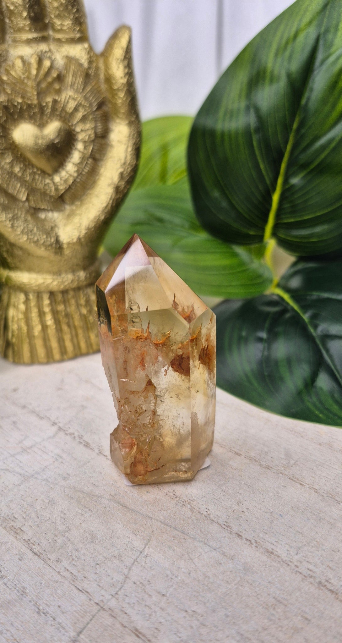 Genuine Citrine Quartz Tower (Natural, Untreated)