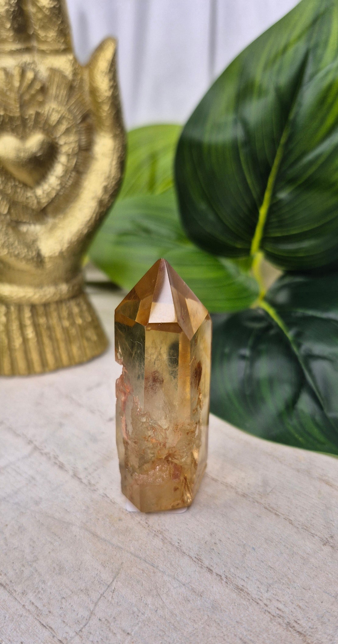 Genuine Citrine Quartz Tower (Natural, Untreated)