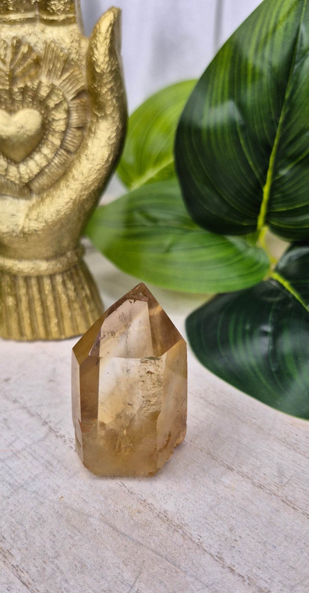 Genuine Citrine Quartz Tower (Natural, Untreated)