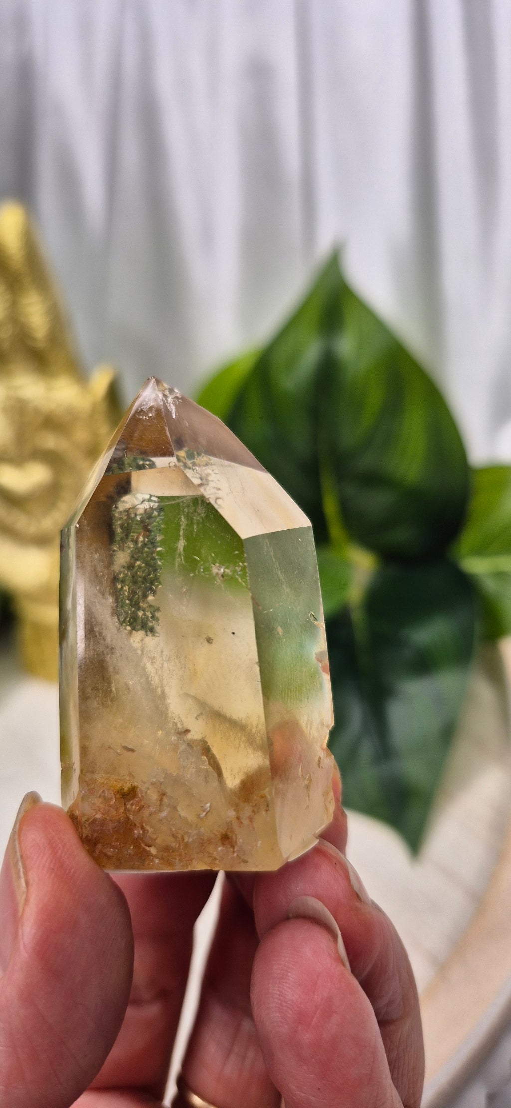 Genuine Citrine Quartz Tower (Natural, Untreated)