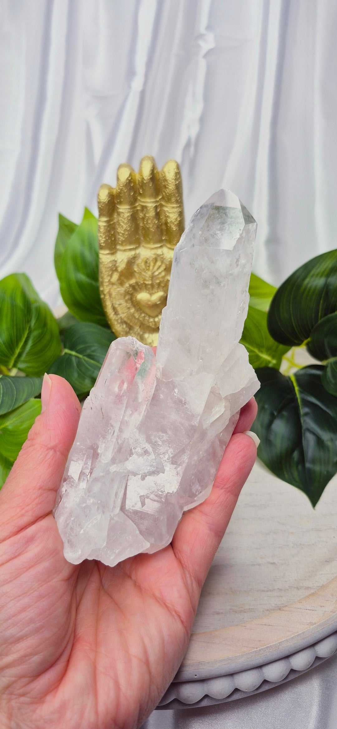 A-Grade Clear Quartz Soulmate Formation Specimen