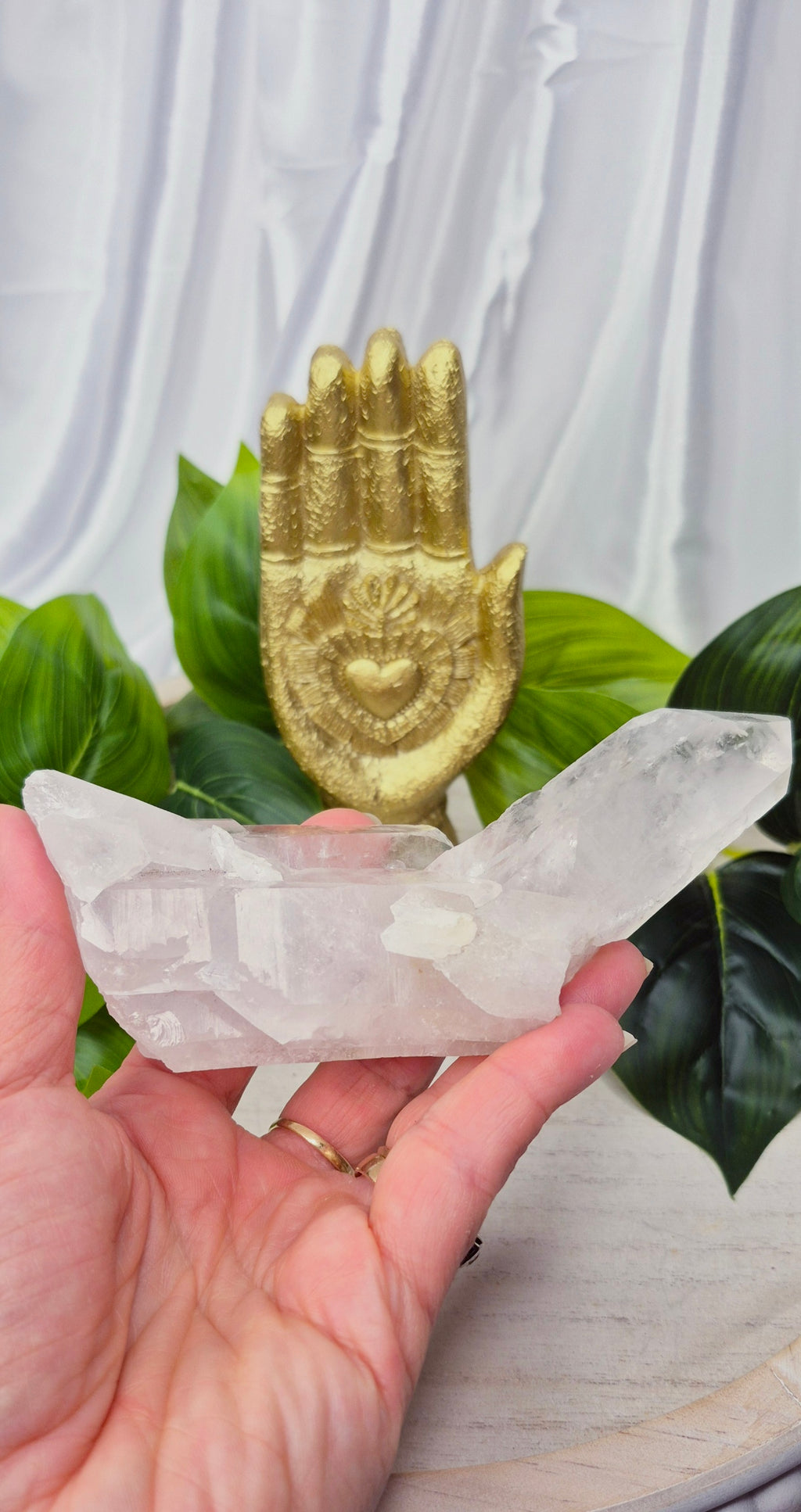 A-Grade Clear Quartz Soulmate Formation Specimen