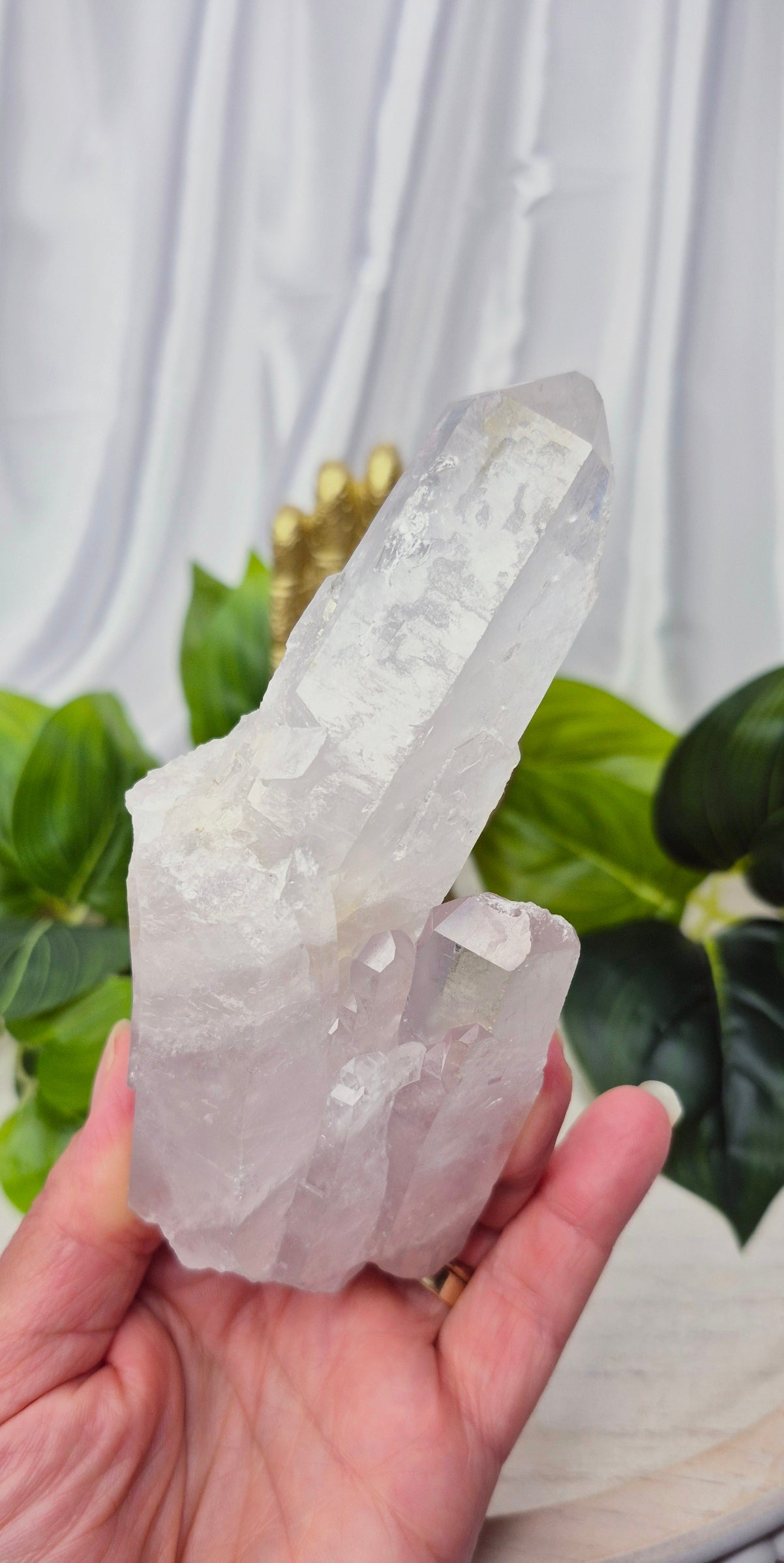 A-Grade Clear Quartz Soulmate Formation Specimen