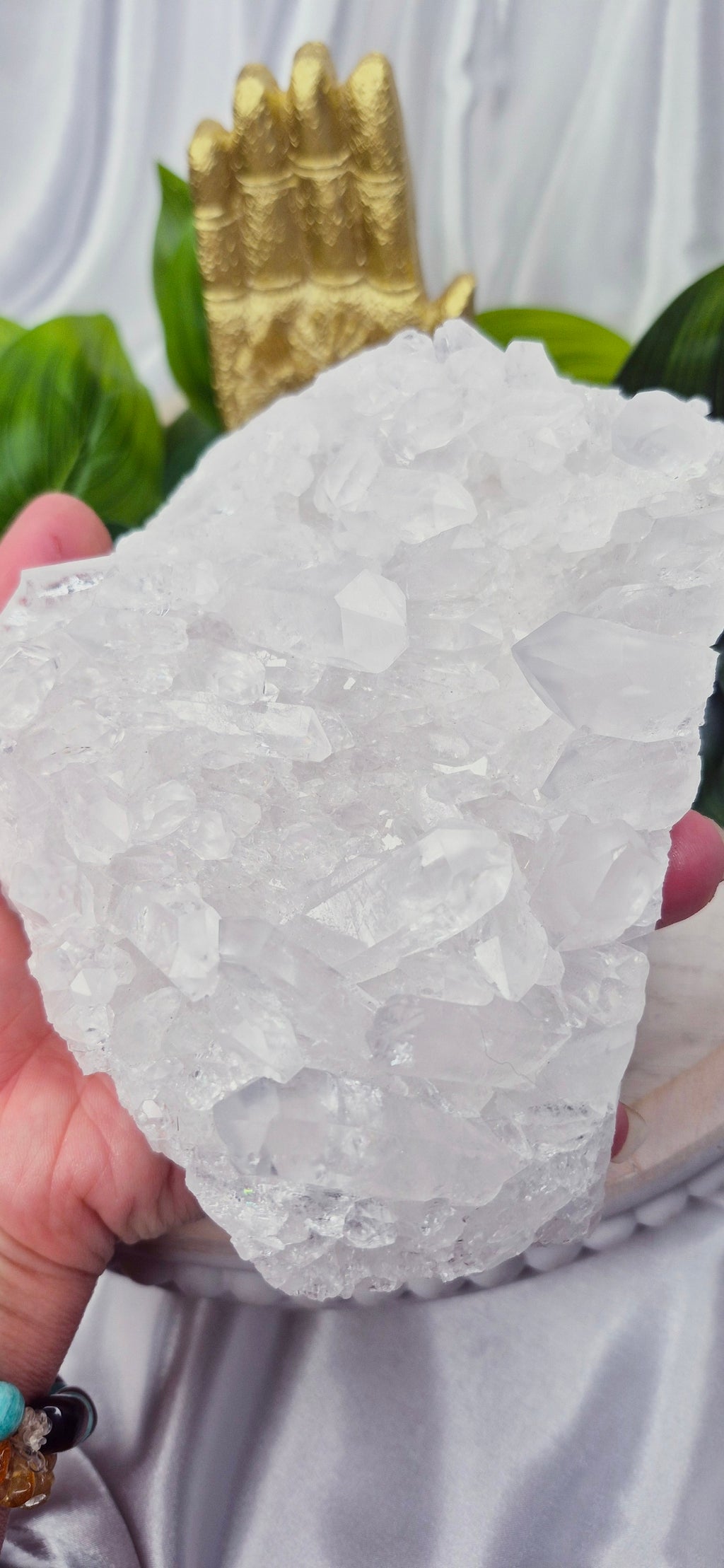 A Grade Clear Quartz Cluster  #A